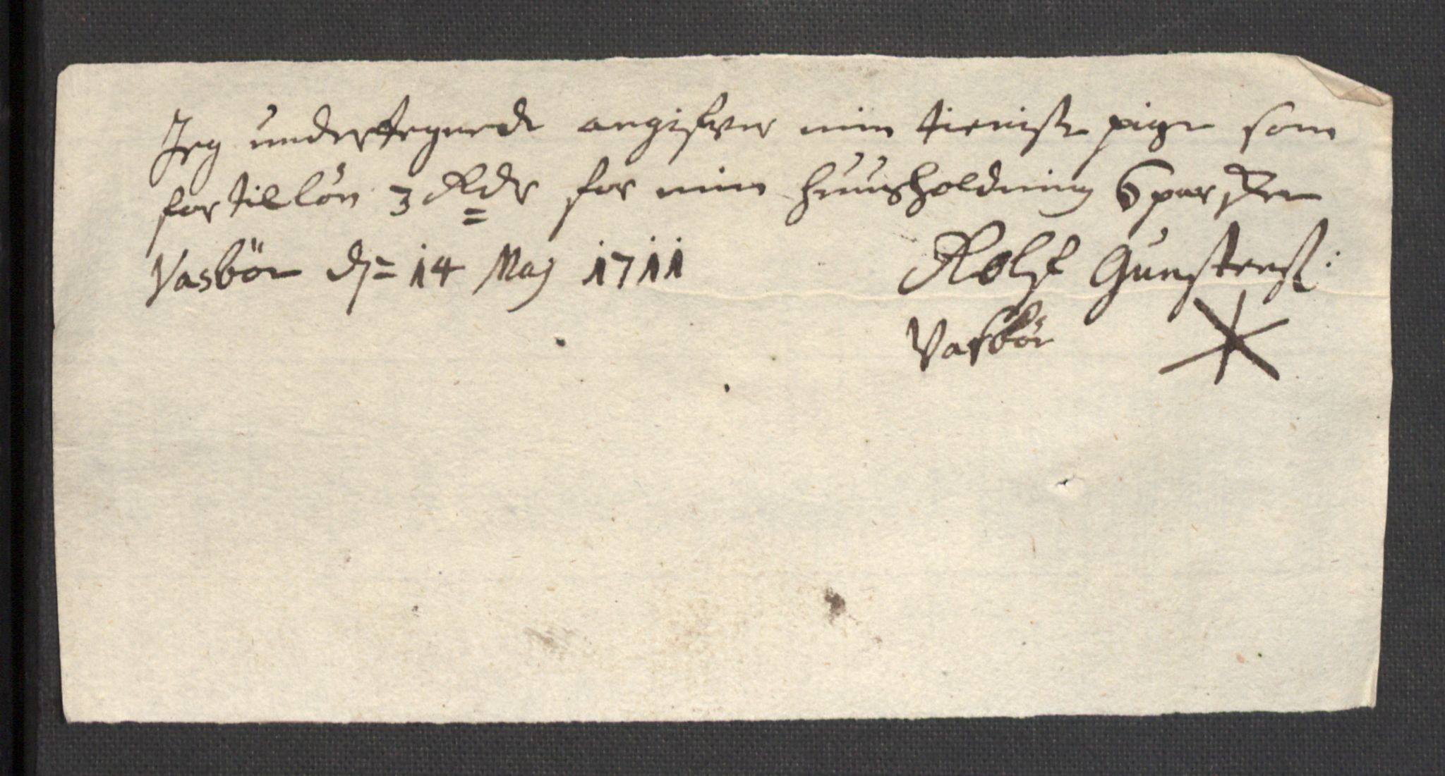 Rentekammeret inntil 1814, Reviderte regnskaper, Fogderegnskap, AV/RA-EA-4092/R36/L2121: Fogderegnskap Øvre og Nedre Telemark og Bamble, 1711, p. 265