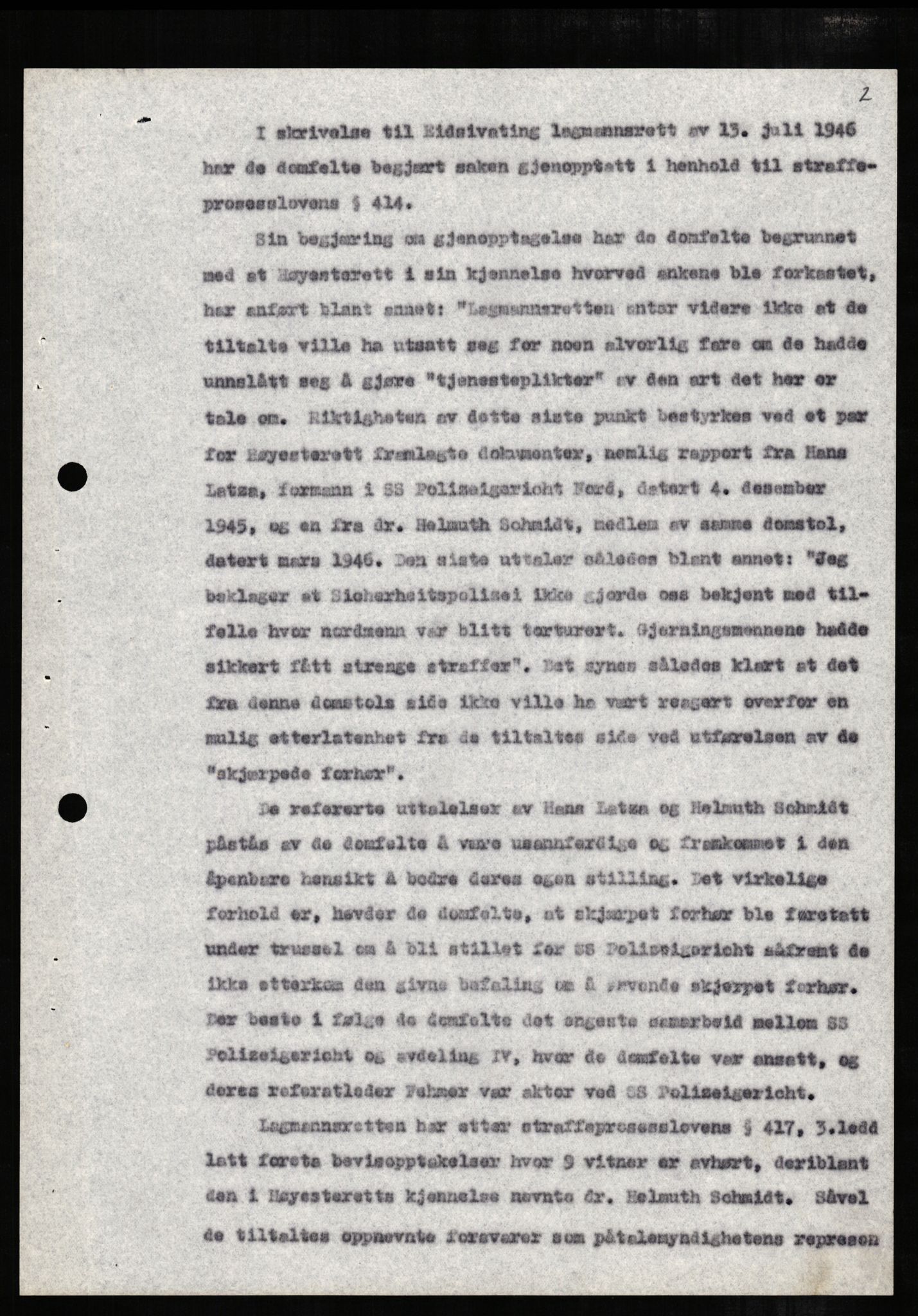 Forsvaret, Forsvarets overkommando II, RA/RAFA-3915/D/Db/L0004: CI Questionaires. Tyske okkupasjonsstyrker i Norge. Tyskere., 1945-1946, p. 390