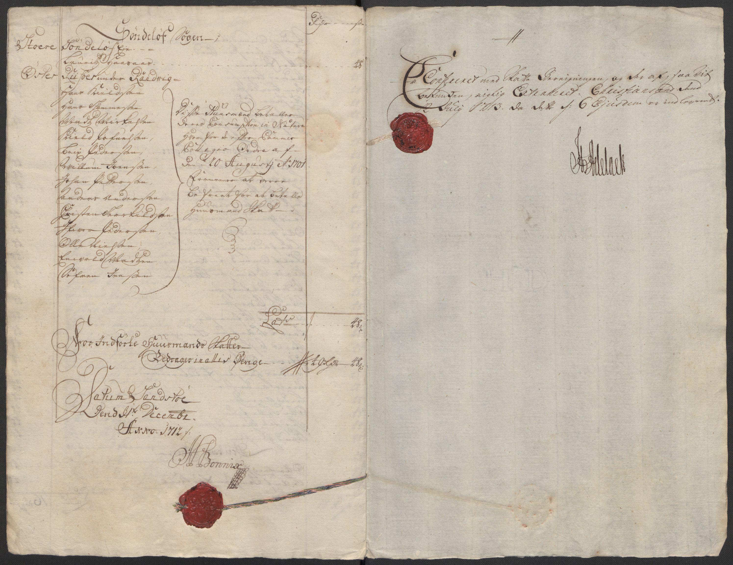 Rentekammeret inntil 1814, Reviderte regnskaper, Fogderegnskap, AV/RA-EA-4092/R39/L2320: Fogderegnskap Nedenes, 1712, p. 222