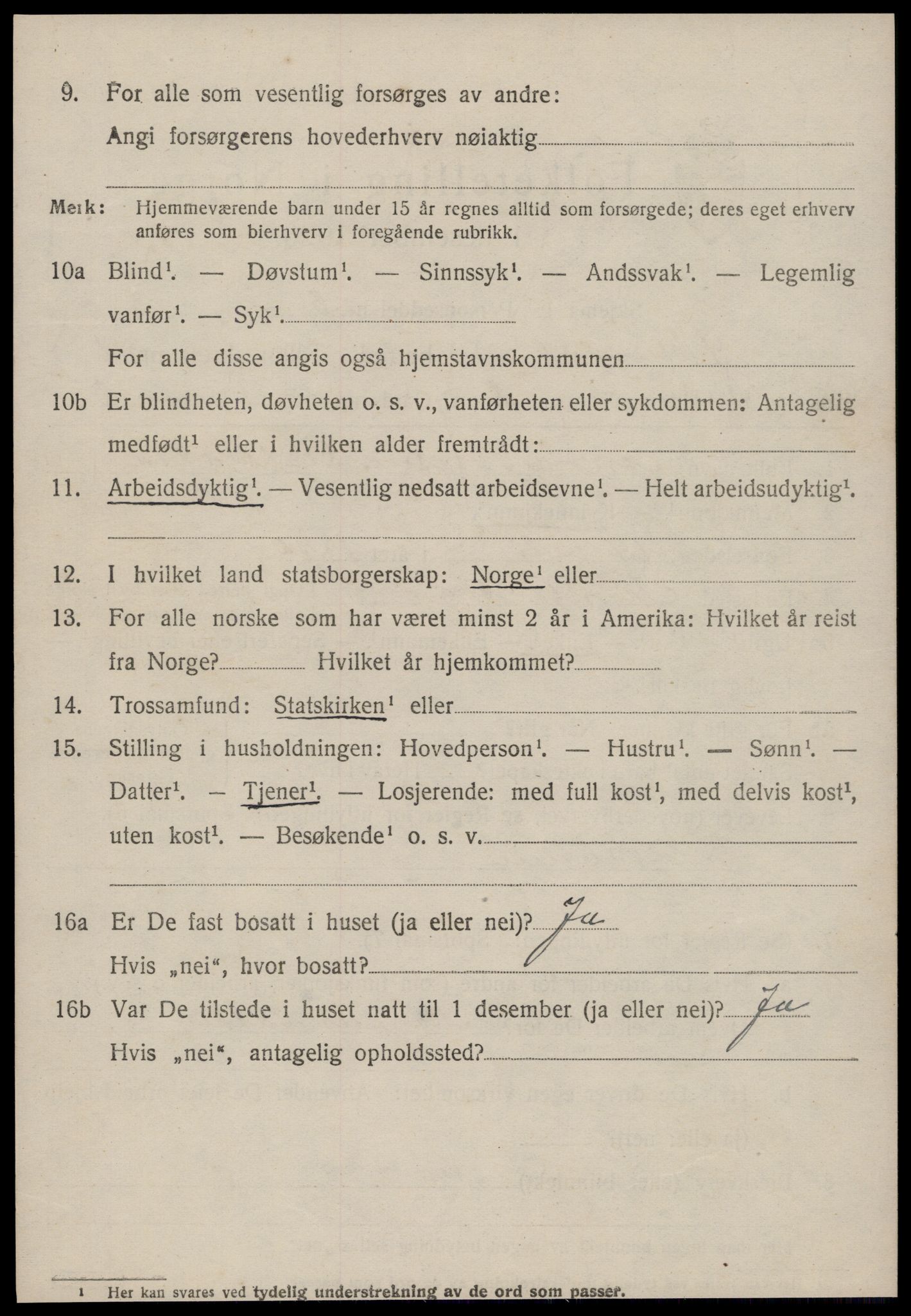 SAT, 1920 census for Øksendal, 1920, p. 694