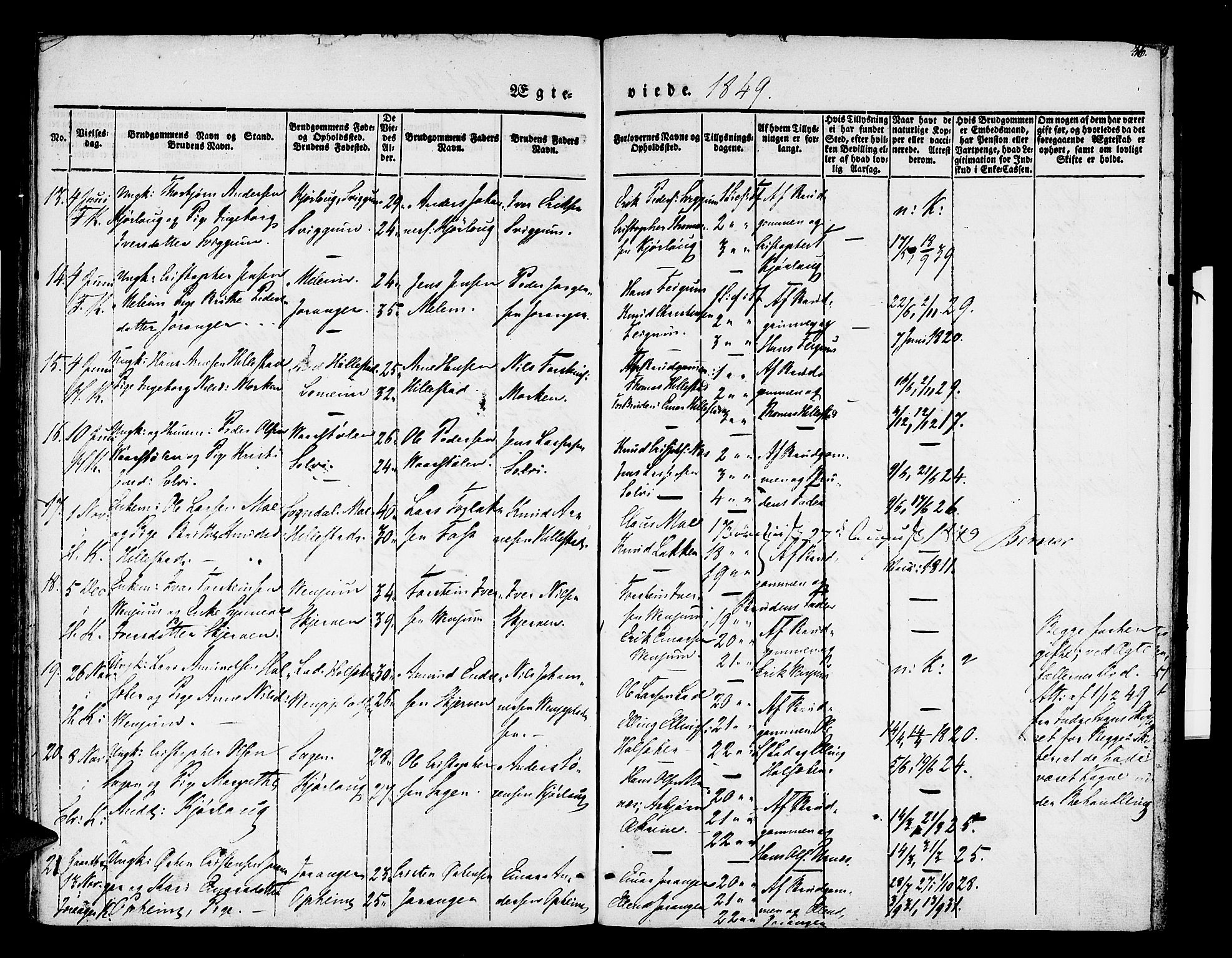 Hafslo sokneprestembete, SAB/A-80301/H/Haa/Haaa/L0007: Parish register (official) no. A 7, 1834-1854, p. 36