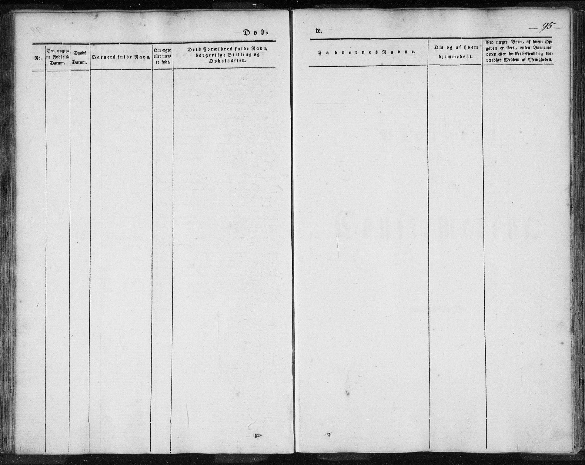 Skudenes sokneprestkontor, SAST/A -101849/H/Ha/Haa/L0002: Parish register (official) no. A 2.1, 1841-1846, p. 95