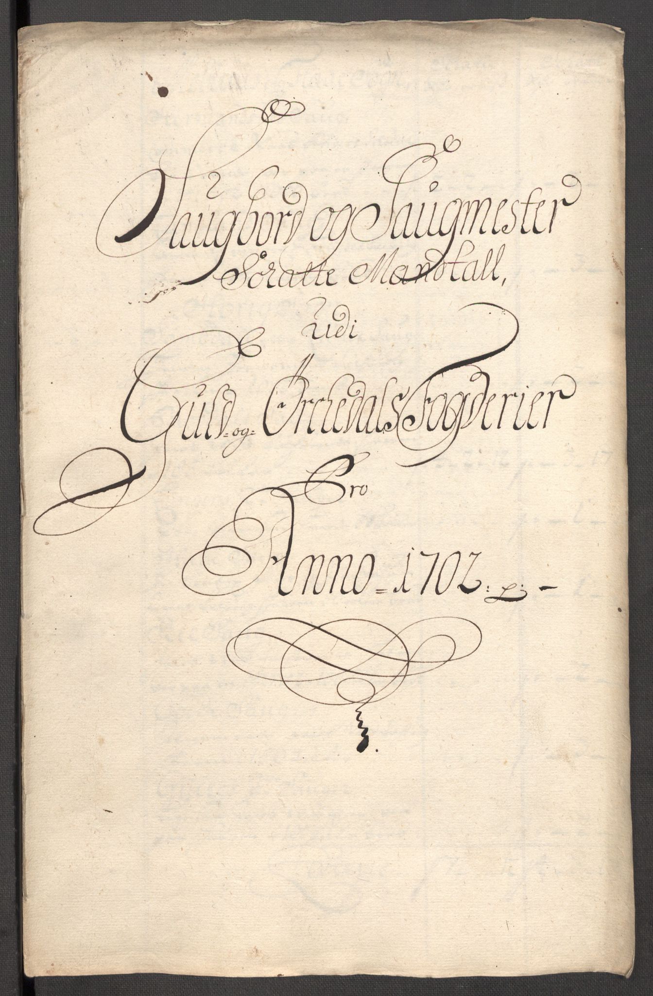 Rentekammeret inntil 1814, Reviderte regnskaper, Fogderegnskap, RA/EA-4092/R60/L3952: Fogderegnskap Orkdal og Gauldal, 1702, p. 264