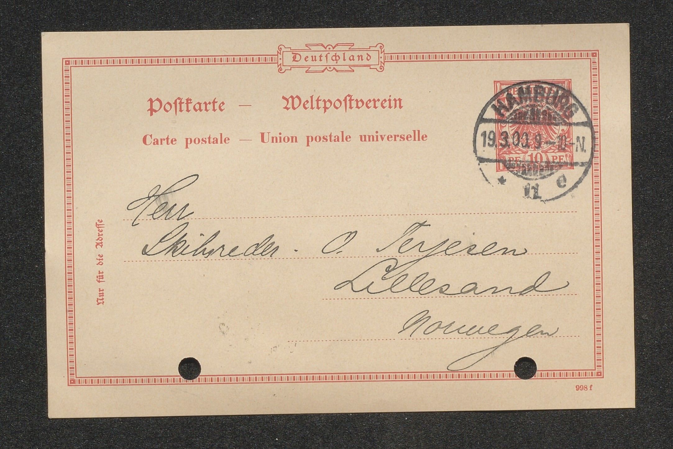 O. Terjesens rederi, AAKS/PA-2525/E/E01/L0007: Korrespondanse, 1899-1900