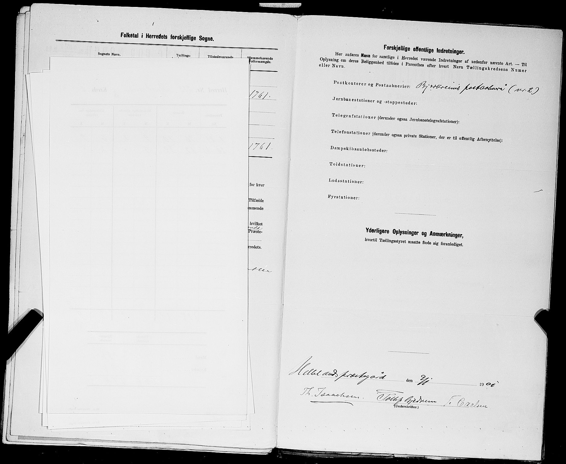 SAST, 1900 census for Bjerkreim, 1900, p. 10