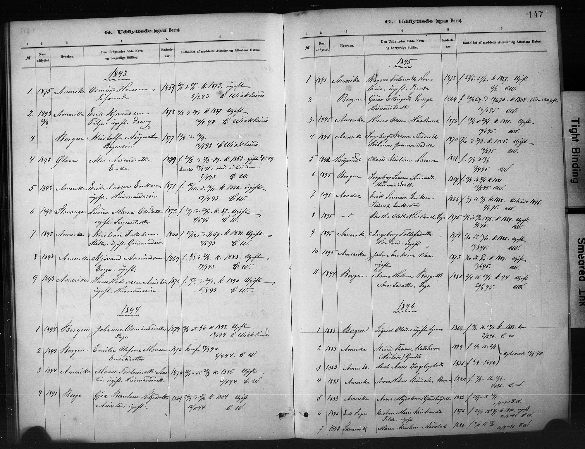Etne sokneprestembete, SAB/A-75001/H/Hab: Parish register (copy) no. A 5, 1879-1896, p. 147