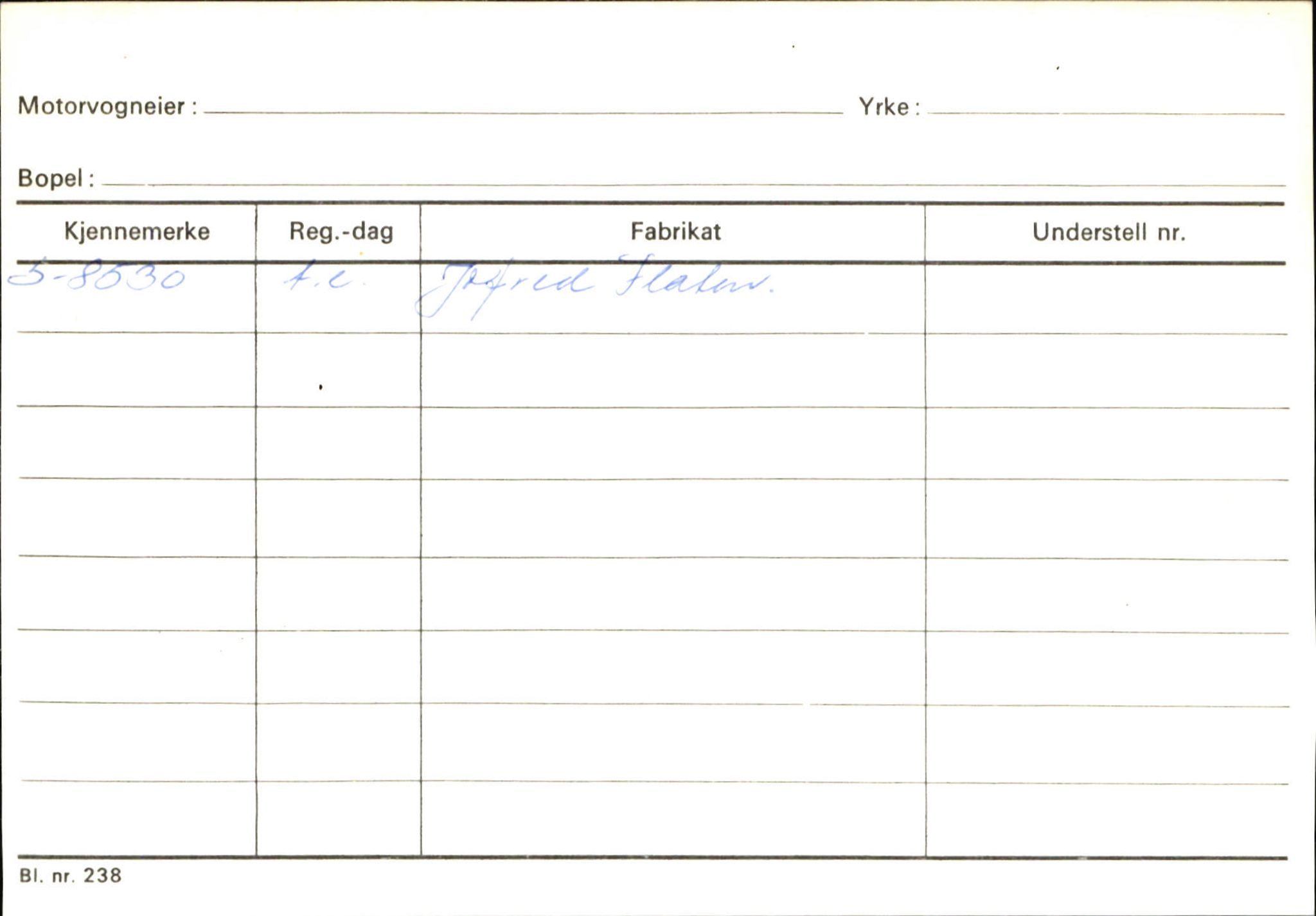 Statens vegvesen, Sogn og Fjordane vegkontor, SAB/A-5301/4/F/L0144: Registerkort Vågsøy A-R, 1945-1975, p. 1733