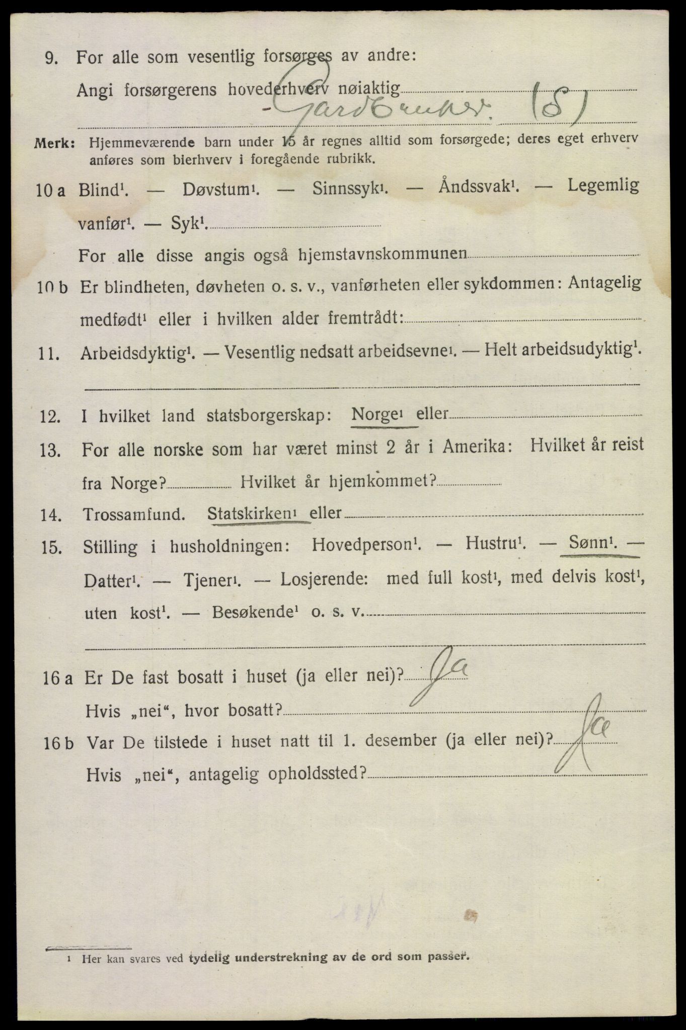 SAKO, 1920 census for Hovin, 1920, p. 1754