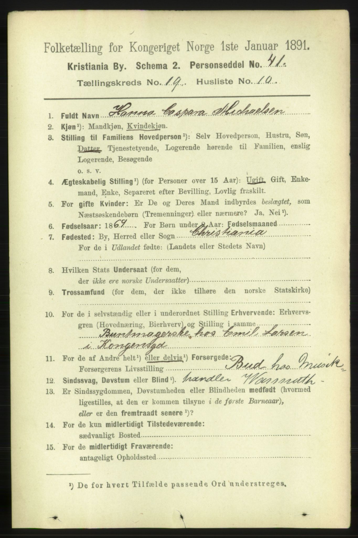 RA, 1891 census for 0301 Kristiania, 1891, p. 9762