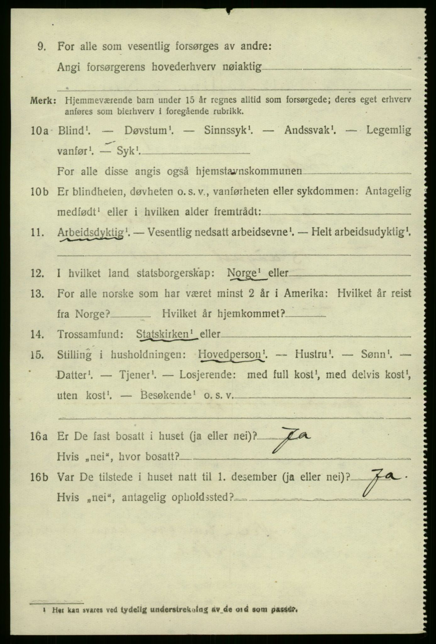 SAB, 1920 census for Førde, 1920, p. 1917