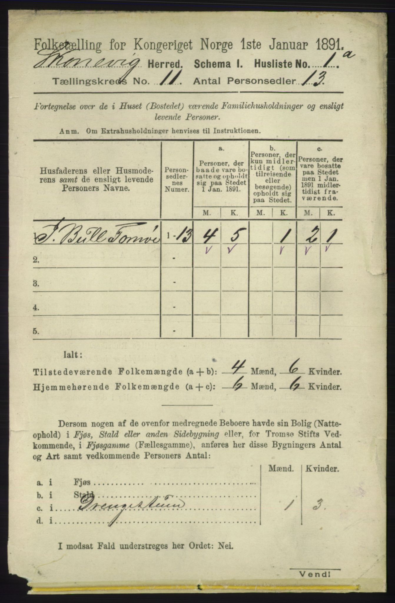 RA, 1891 census for 1212 Skånevik, 1891, p. 3250