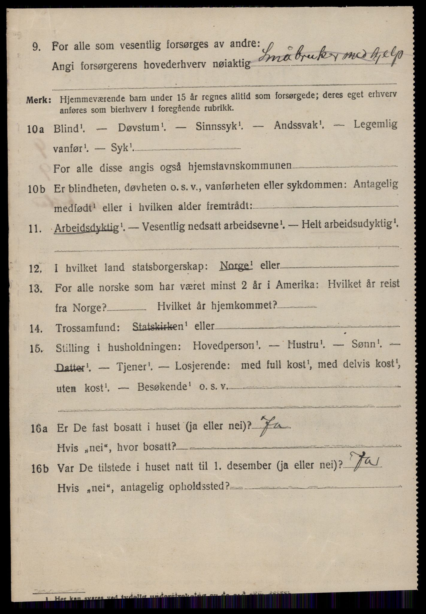 SAT, 1920 census for Sykkylven, 1920, p. 4964