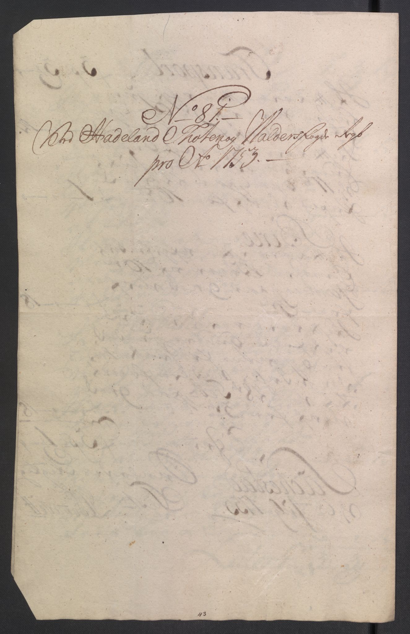 Rentekammeret inntil 1814, Reviderte regnskaper, Fogderegnskap, AV/RA-EA-4092/R18/L1349: Fogderegnskap Hadeland, Toten og Valdres, 1752-1753, p. 649