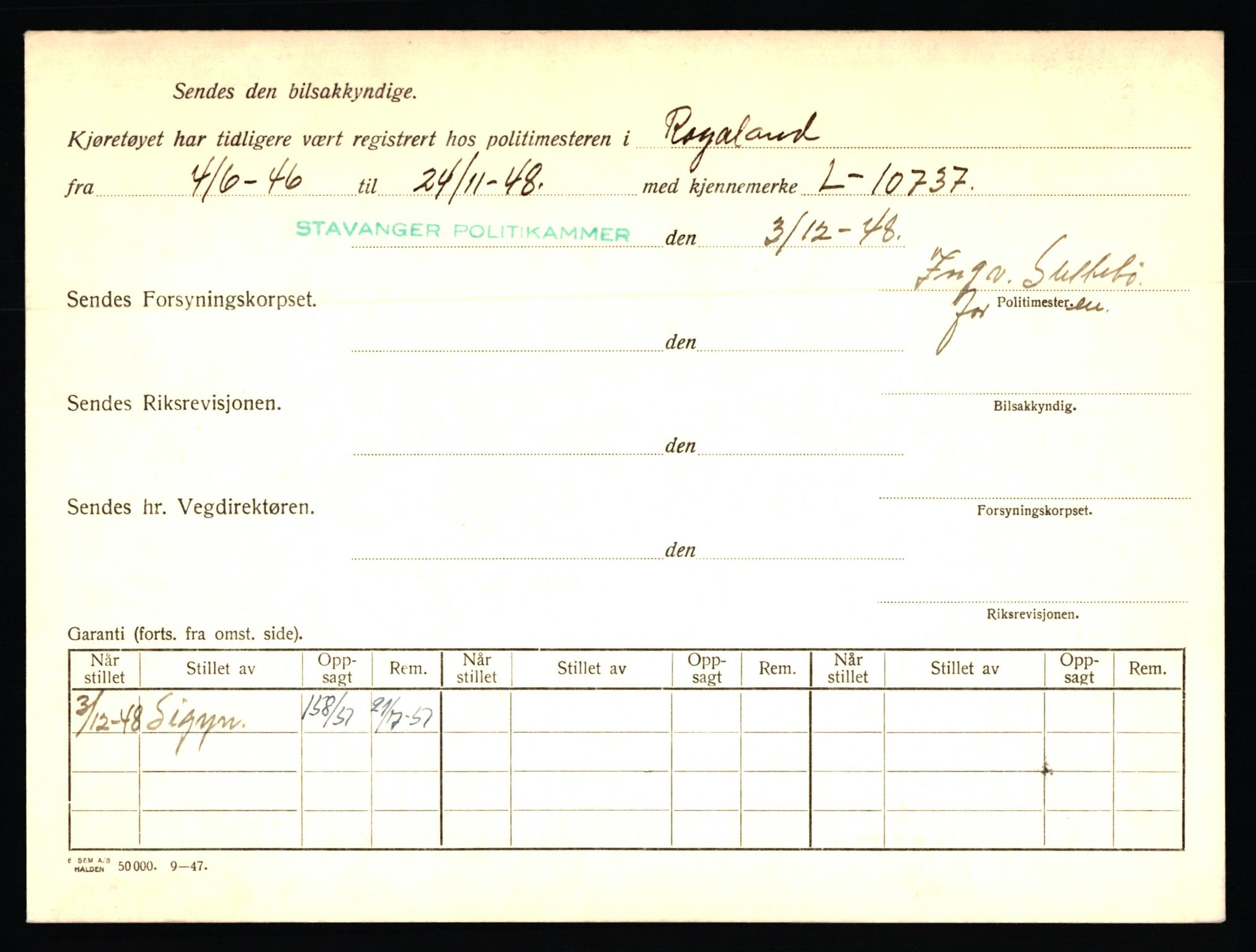 Stavanger trafikkstasjon, AV/SAST-A-101942/0/F/L0002: L-350 - L-699, 1930-1971, p. 296