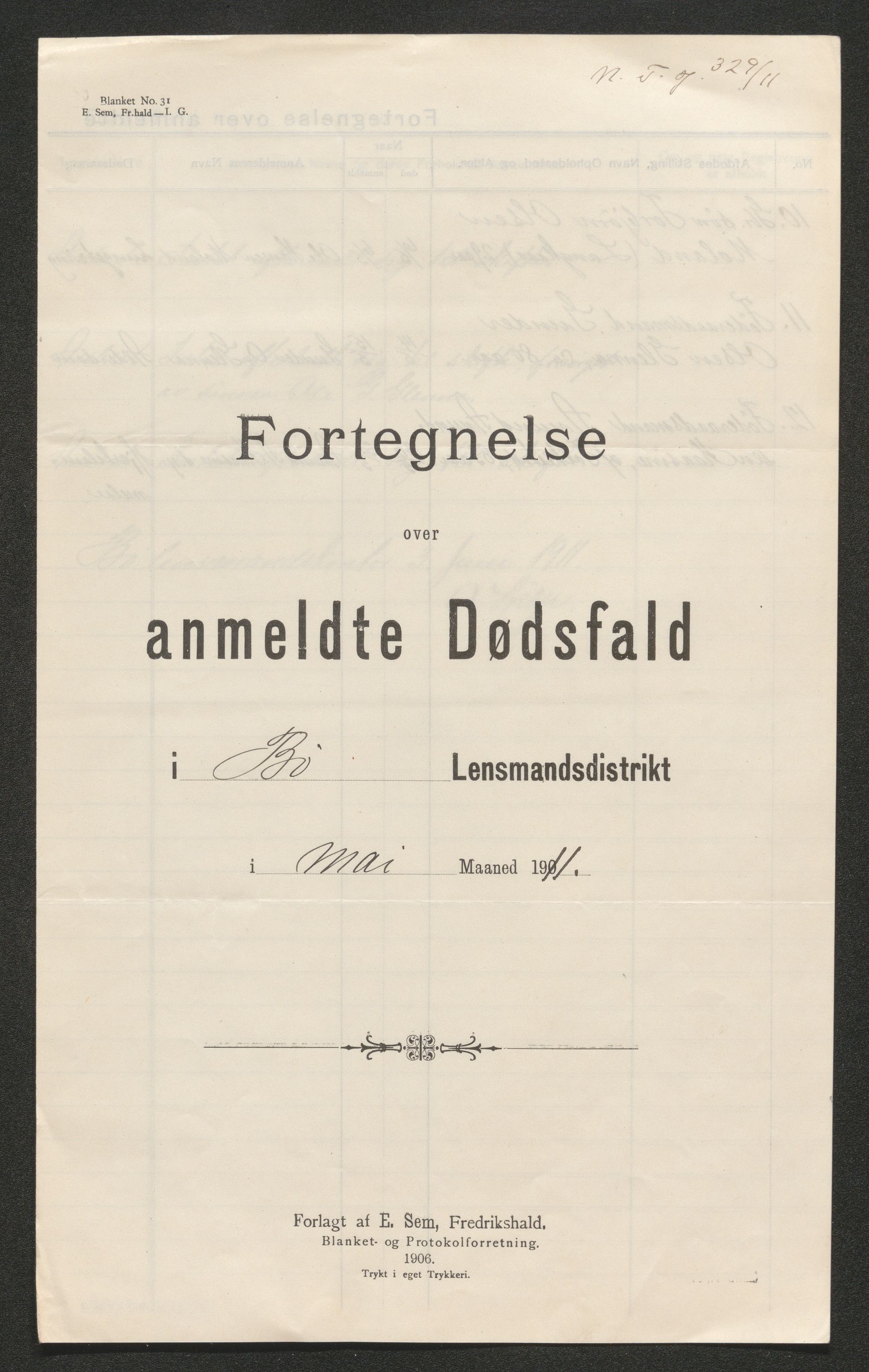 Nedre Telemark sorenskriveri, AV/SAKO-A-135/H/Ha/Hab/L0005: Dødsfallsfortegnelser
, 1911-1916, p. 22