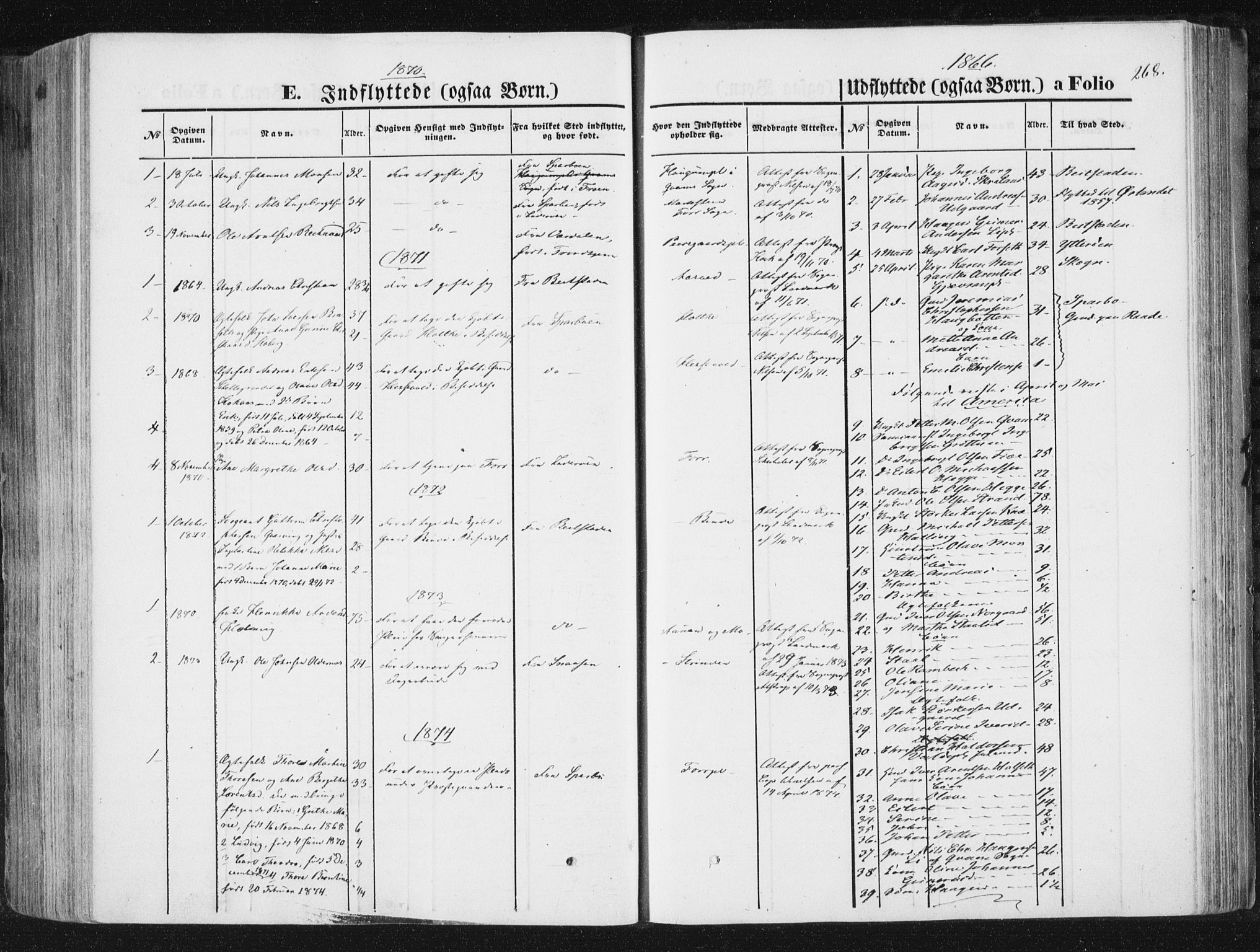 Ministerialprotokoller, klokkerbøker og fødselsregistre - Nord-Trøndelag, SAT/A-1458/746/L0447: Parish register (official) no. 746A06, 1860-1877, p. 268