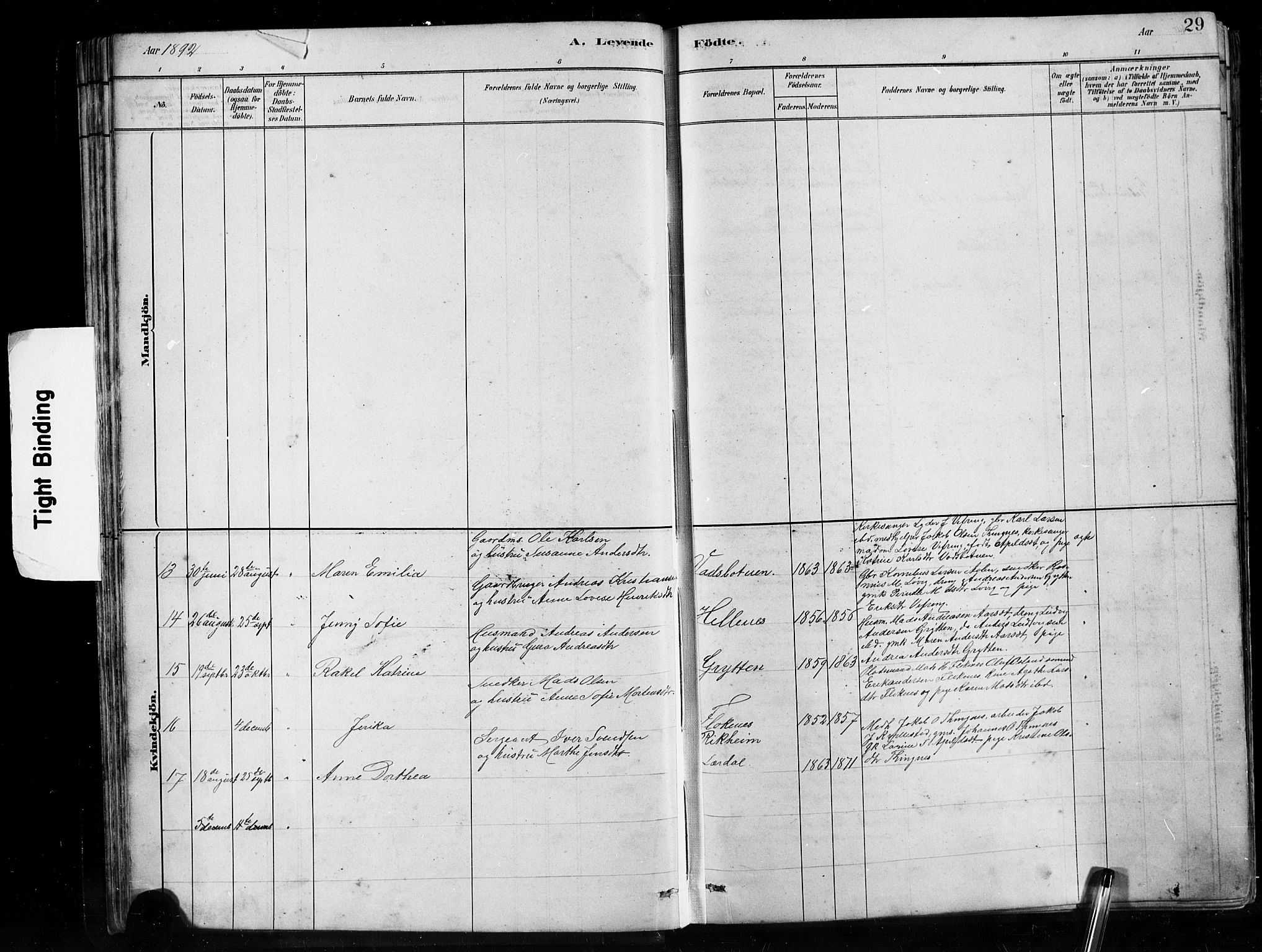 Førde sokneprestembete, AV/SAB-A-79901/H/Hab/Habe/L0001: Parish register (copy) no. E 1, 1881-1920, p. 29