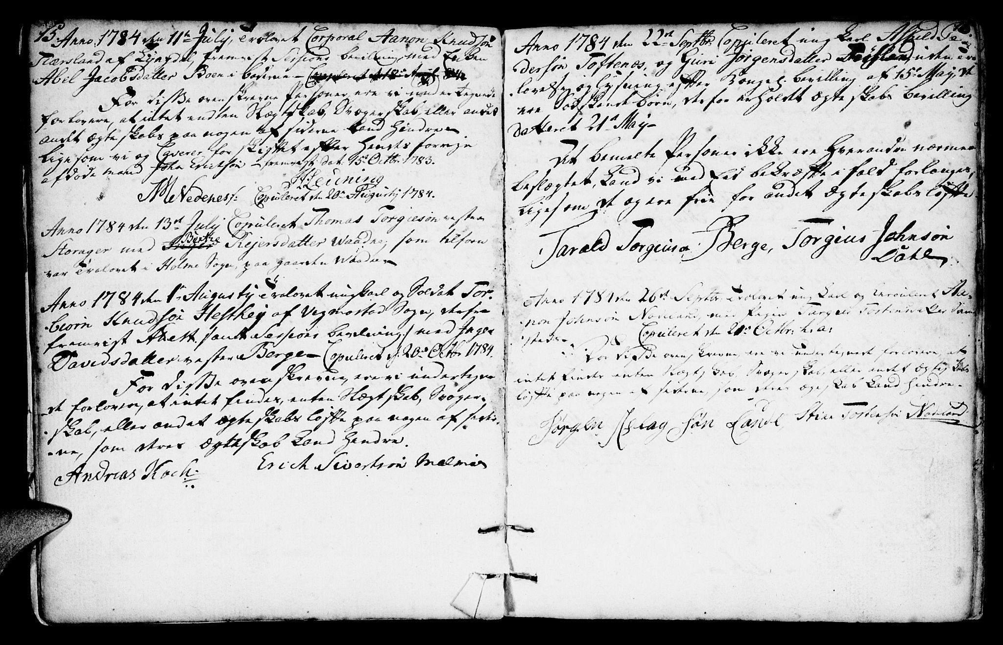 Mandal sokneprestkontor, AV/SAK-1111-0030/F/Fa/Faa/L0007: Parish register (official) no. A 7, 1783-1818, p. 15-16