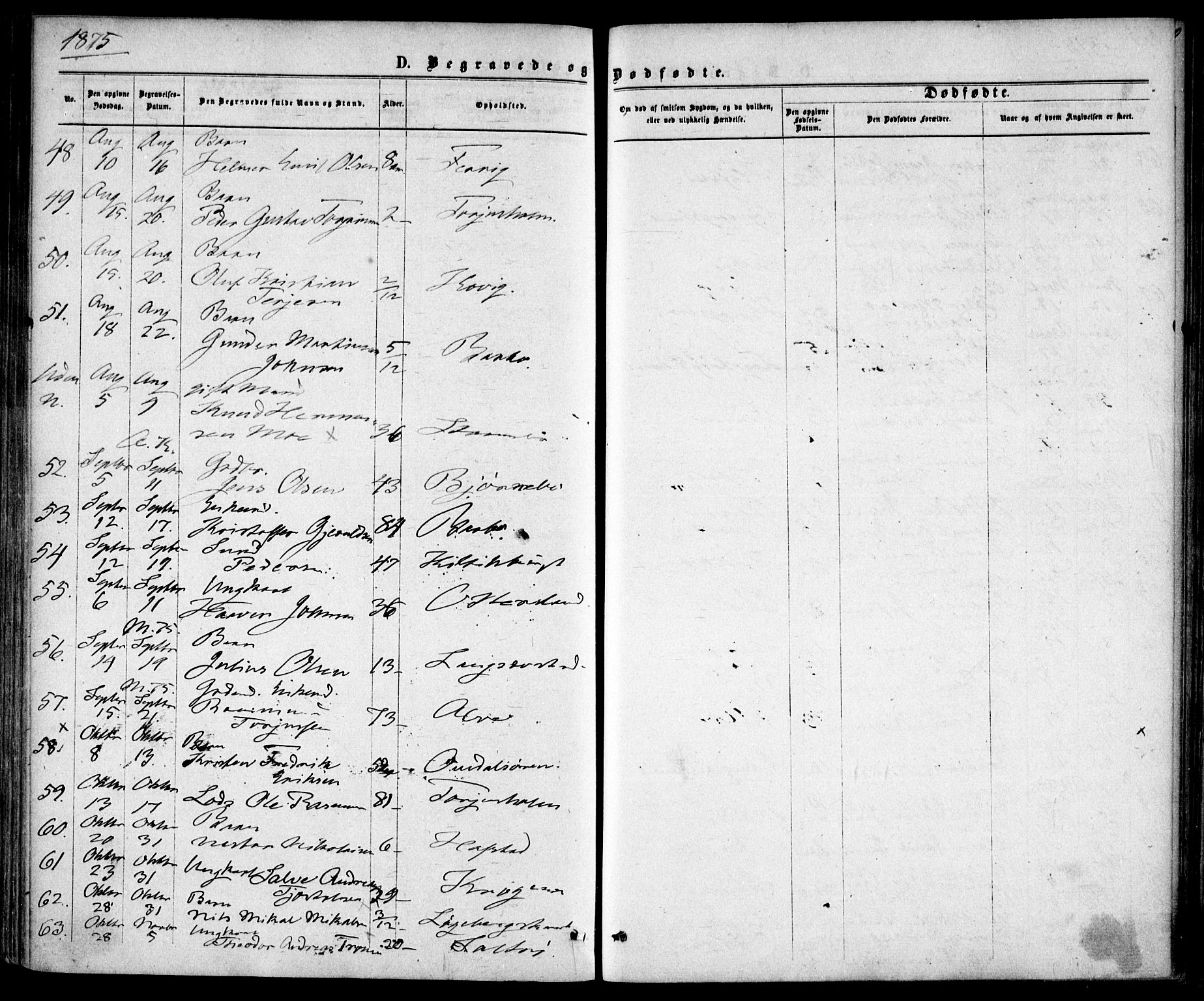 Tromøy sokneprestkontor, AV/SAK-1111-0041/F/Fa/L0008: Parish register (official) no. A 8, 1870-1877, p. 877b-878b