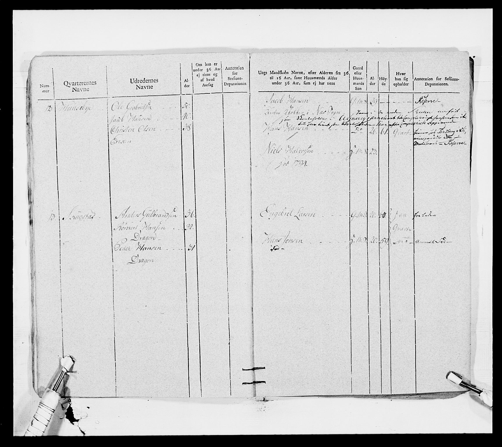 Generalitets- og kommissariatskollegiet, Det kongelige norske kommissariatskollegium, AV/RA-EA-5420/E/Eh/L0010: Smålenske dragonregiment, 1786-1795, p. 358