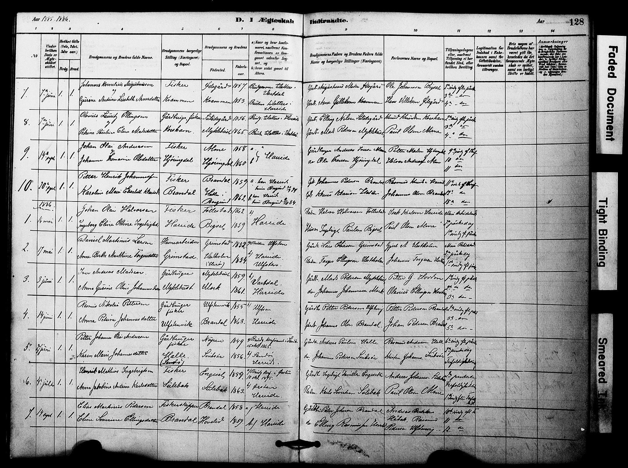 Ministerialprotokoller, klokkerbøker og fødselsregistre - Møre og Romsdal, SAT/A-1454/510/L0122: Parish register (official) no. 510A02, 1878-1897, p. 128