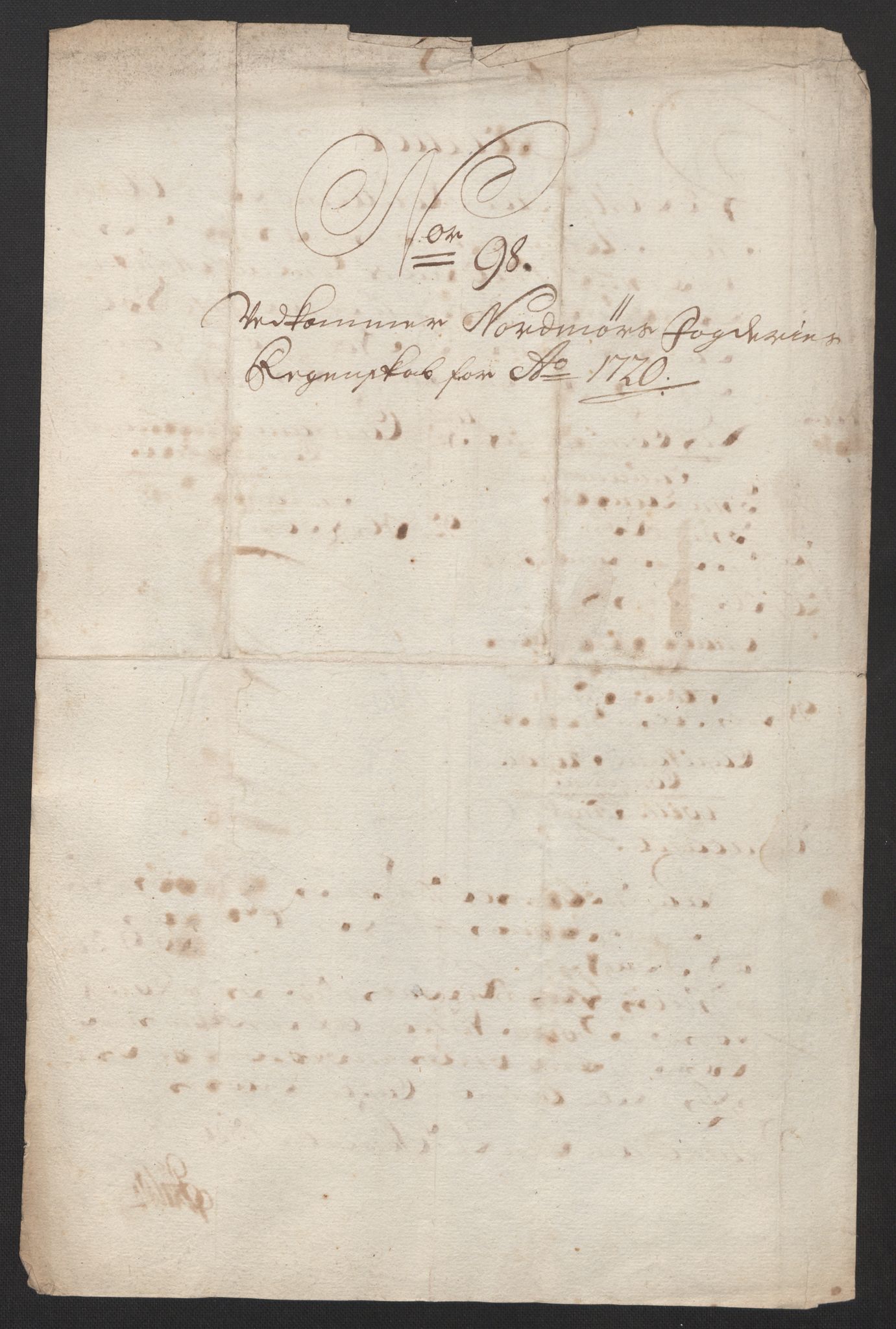 Rentekammeret inntil 1814, Reviderte regnskaper, Fogderegnskap, AV/RA-EA-4092/R56/L3753: Fogderegnskap Nordmøre, 1720, p. 301