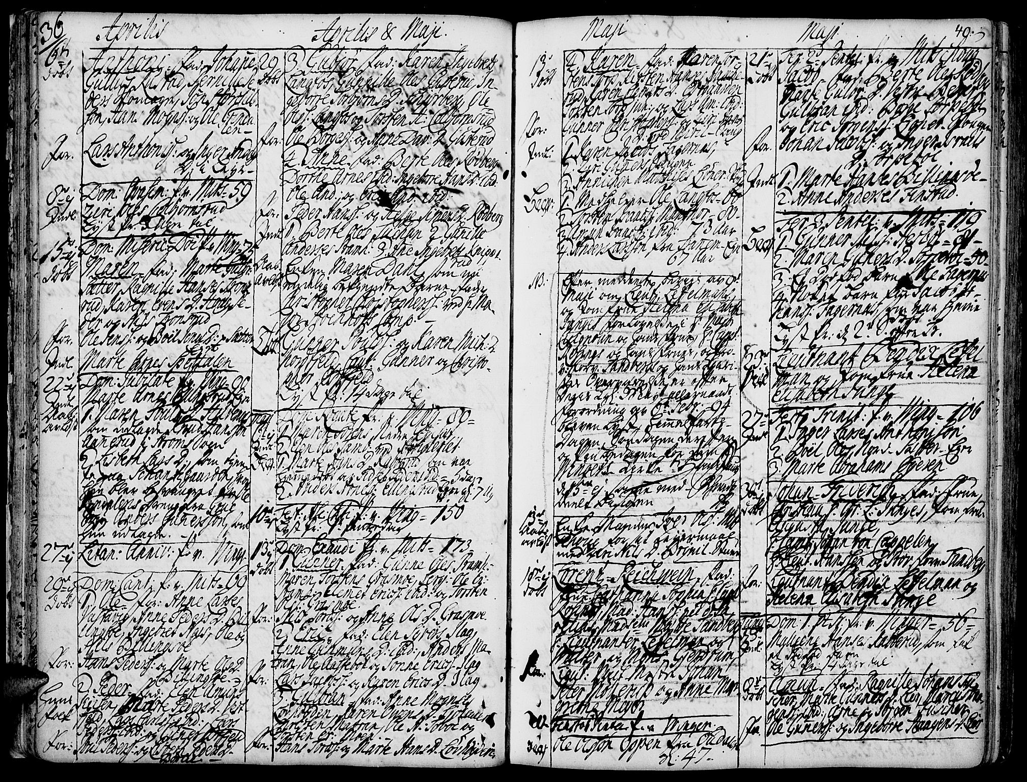 Vinger prestekontor, AV/SAH-PREST-024/H/Ha/Haa/L0002: Parish register (official) no. 2, 1730-1751, p. 40