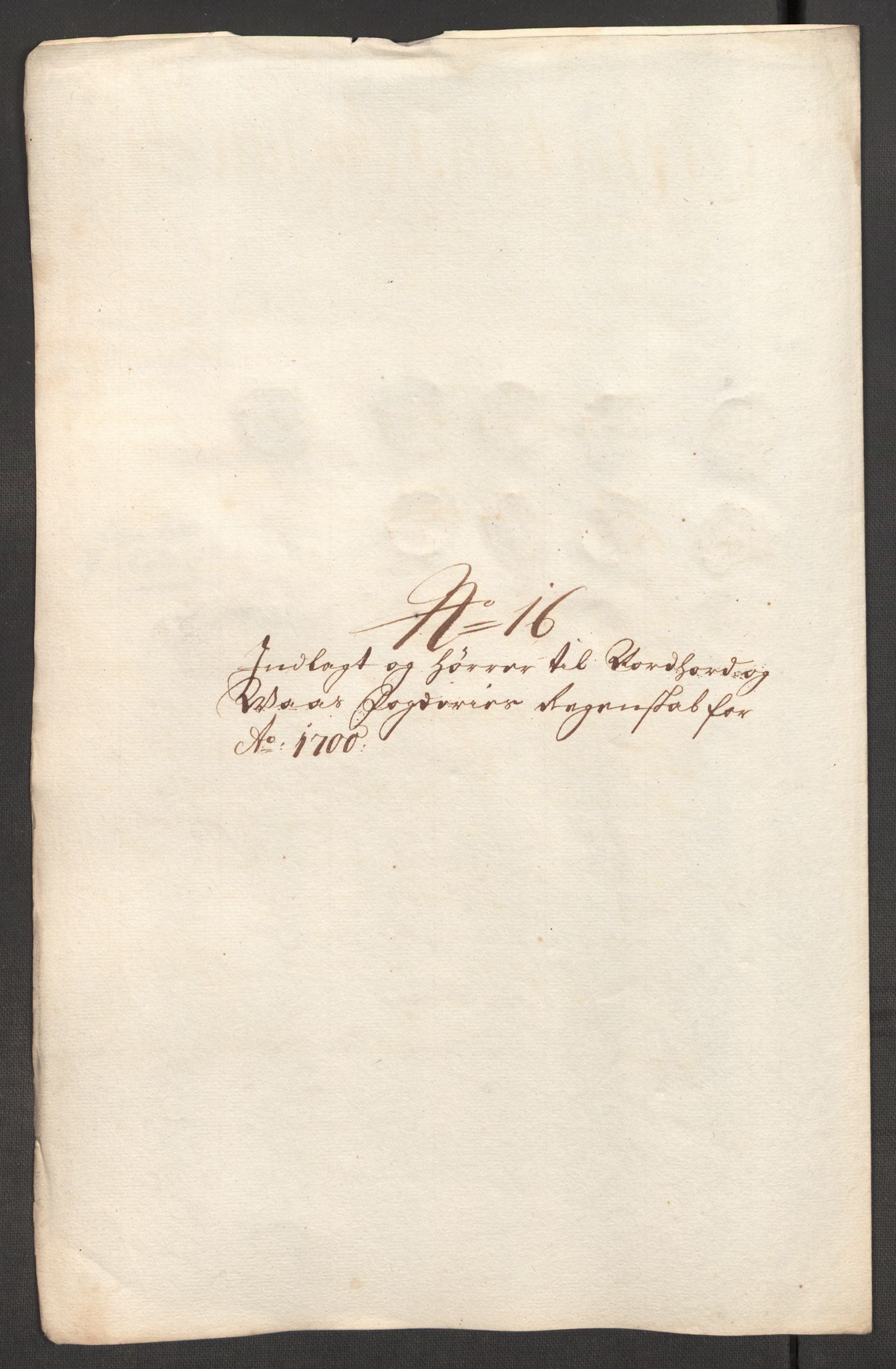 Rentekammeret inntil 1814, Reviderte regnskaper, Fogderegnskap, AV/RA-EA-4092/R51/L3185: Fogderegnskap Nordhordland og Voss, 1700-1701, p. 184