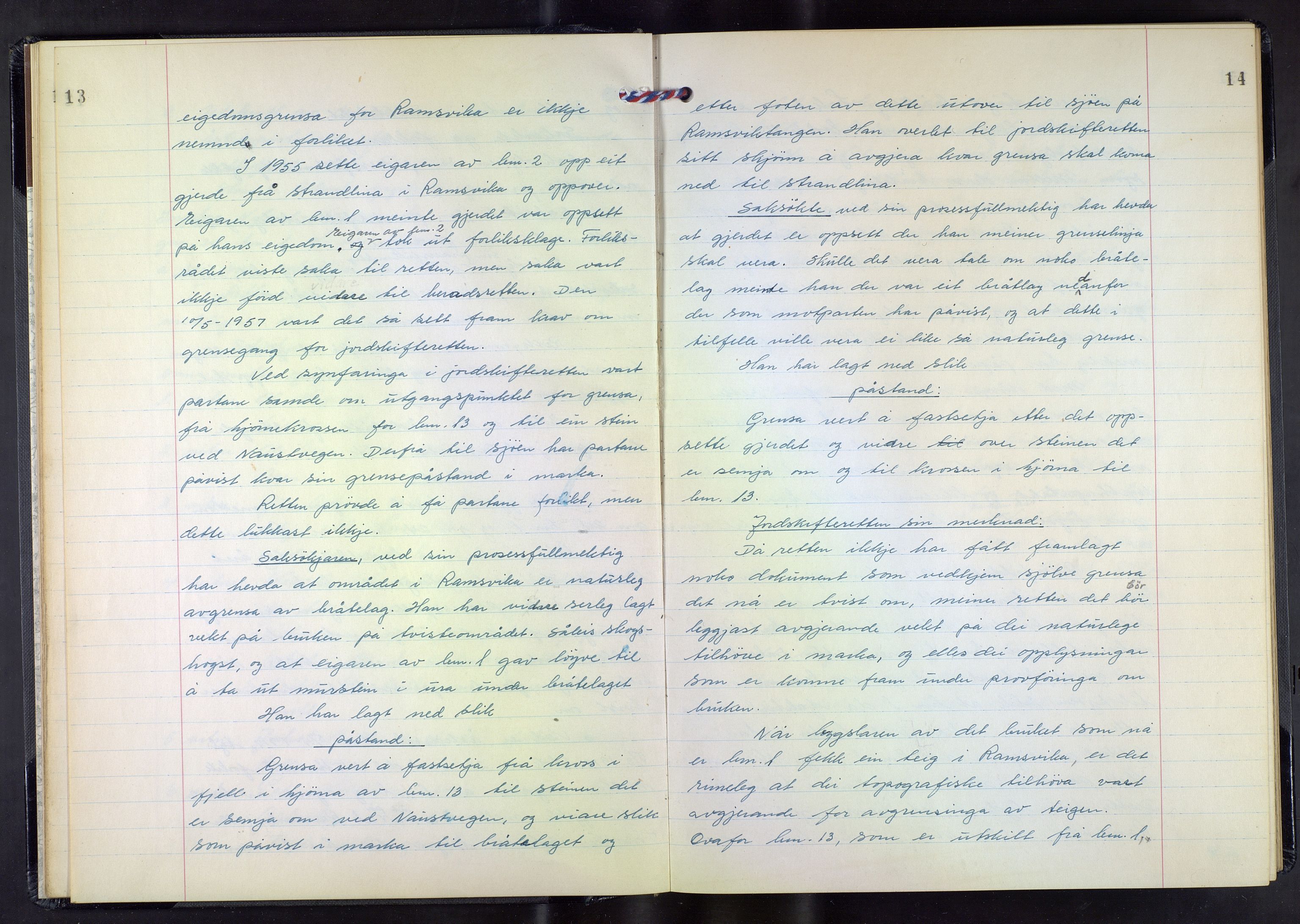 Hordaland jordskiftedøme - III Midhordland jordskiftedistrikt, AV/SAB-A-7001/A/Aa/L0033: Forhandlingsprotokoll, 1959-1962, p. 13-14