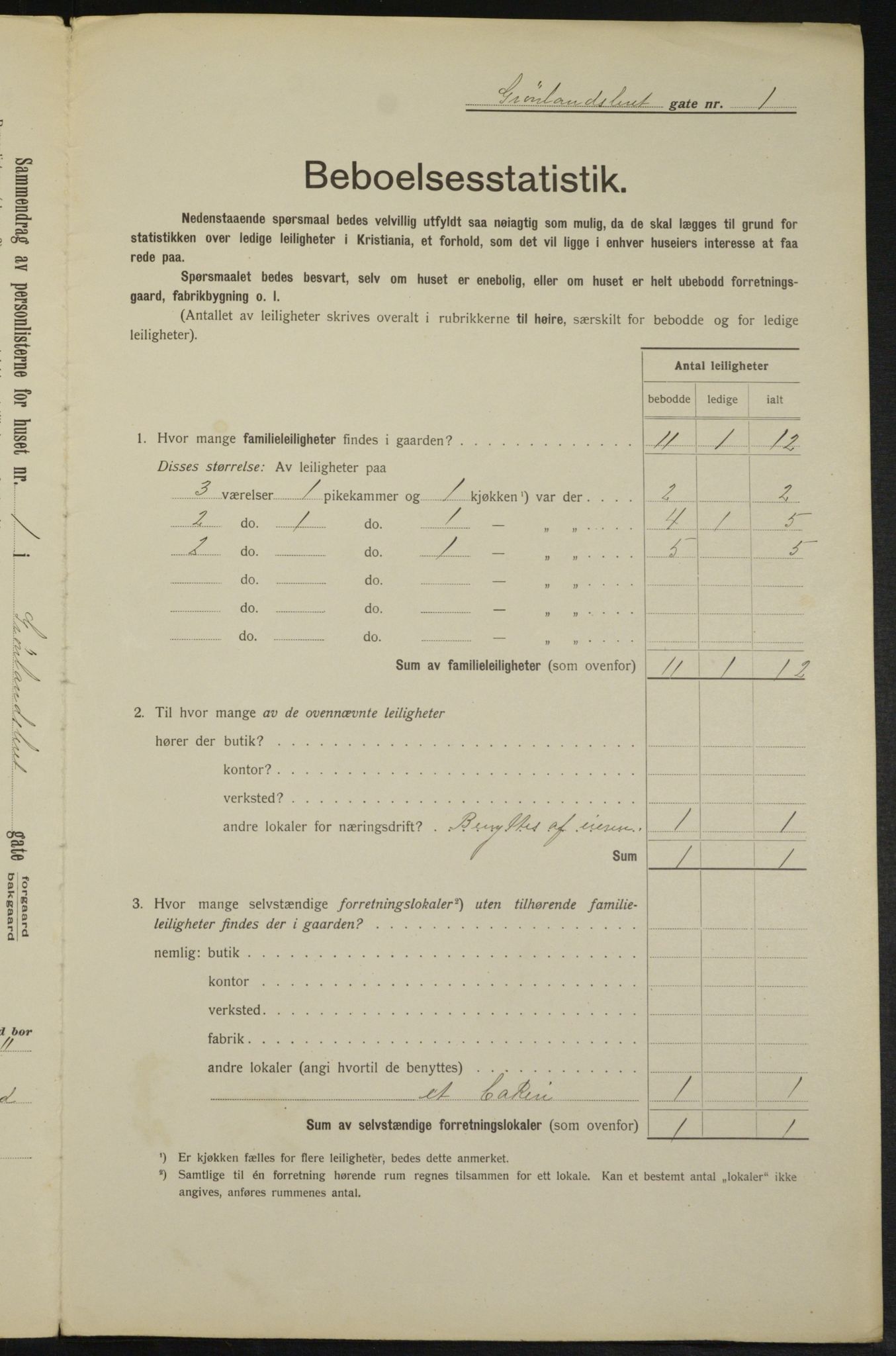 OBA, Municipal Census 1913 for Kristiania, 1913, p. 31626