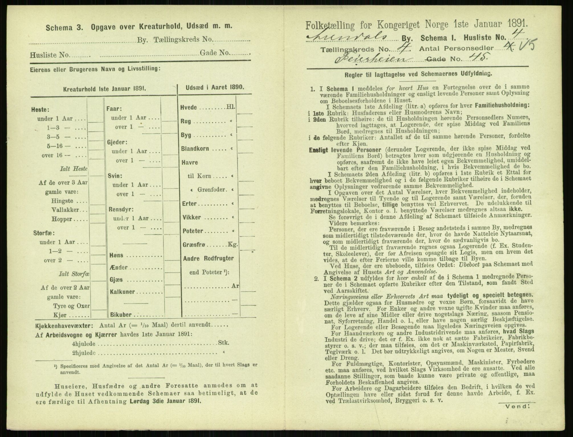 RA, 1891 census for 0903 Arendal, 1891, p. 178