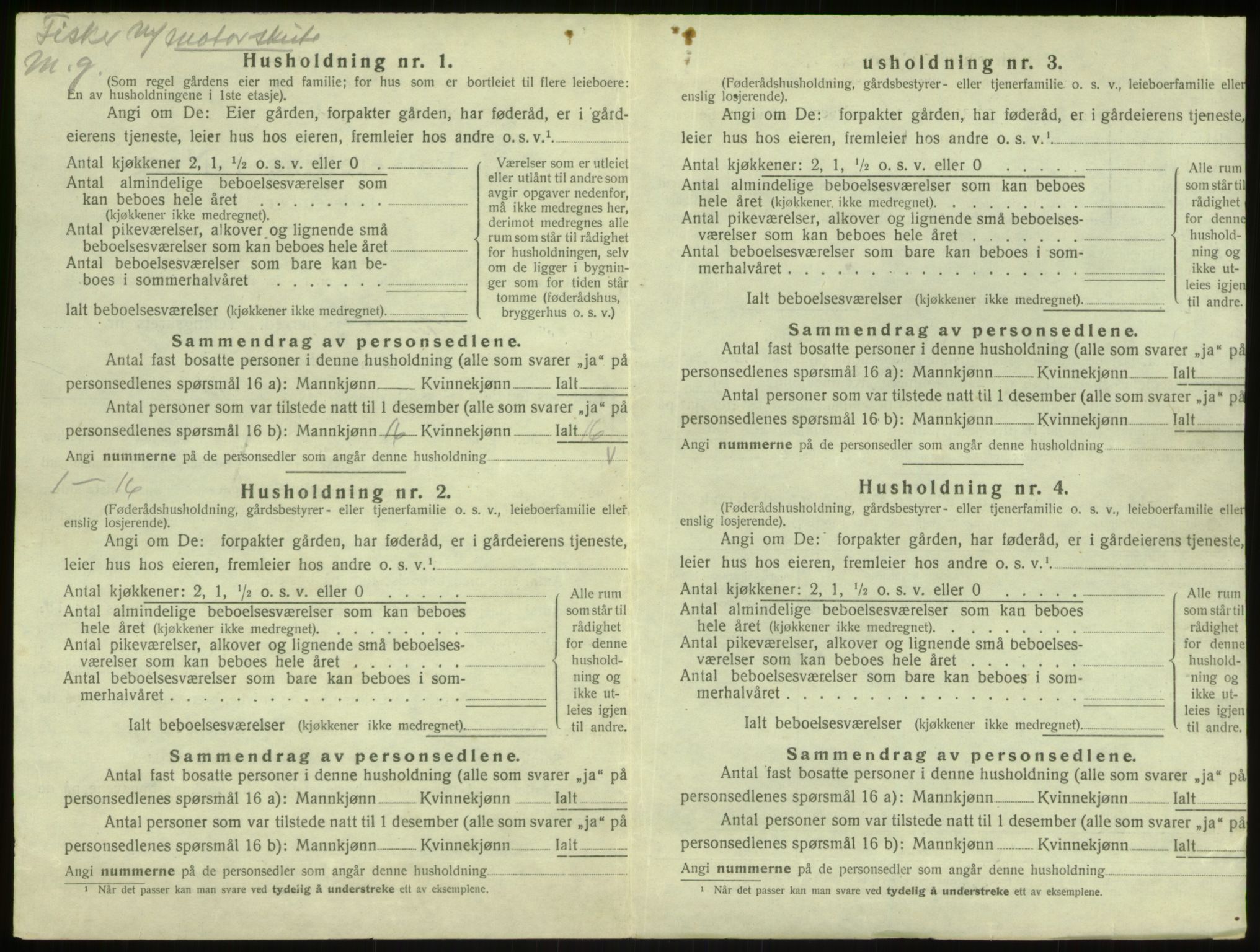 SAB, 1920 census for Masfjorden, 1920, p. 382