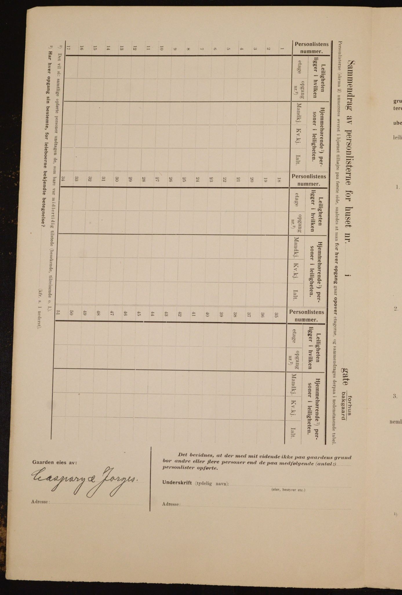 OBA, Municipal Census 1910 for Kristiania, 1910, p. 117832