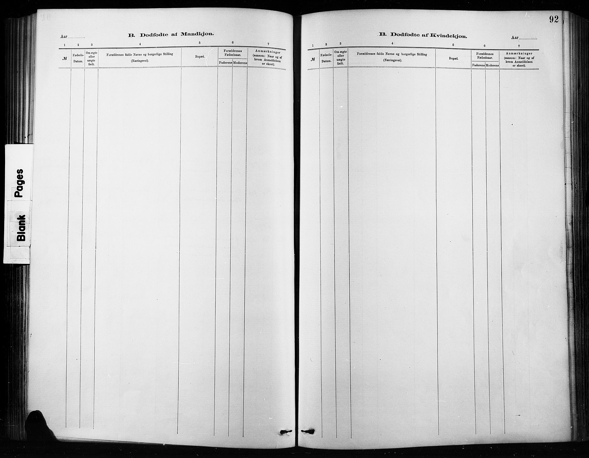 Nordre Land prestekontor, SAH/PREST-124/H/Ha/Haa/L0004: Parish register (official) no. 4, 1882-1896, p. 92