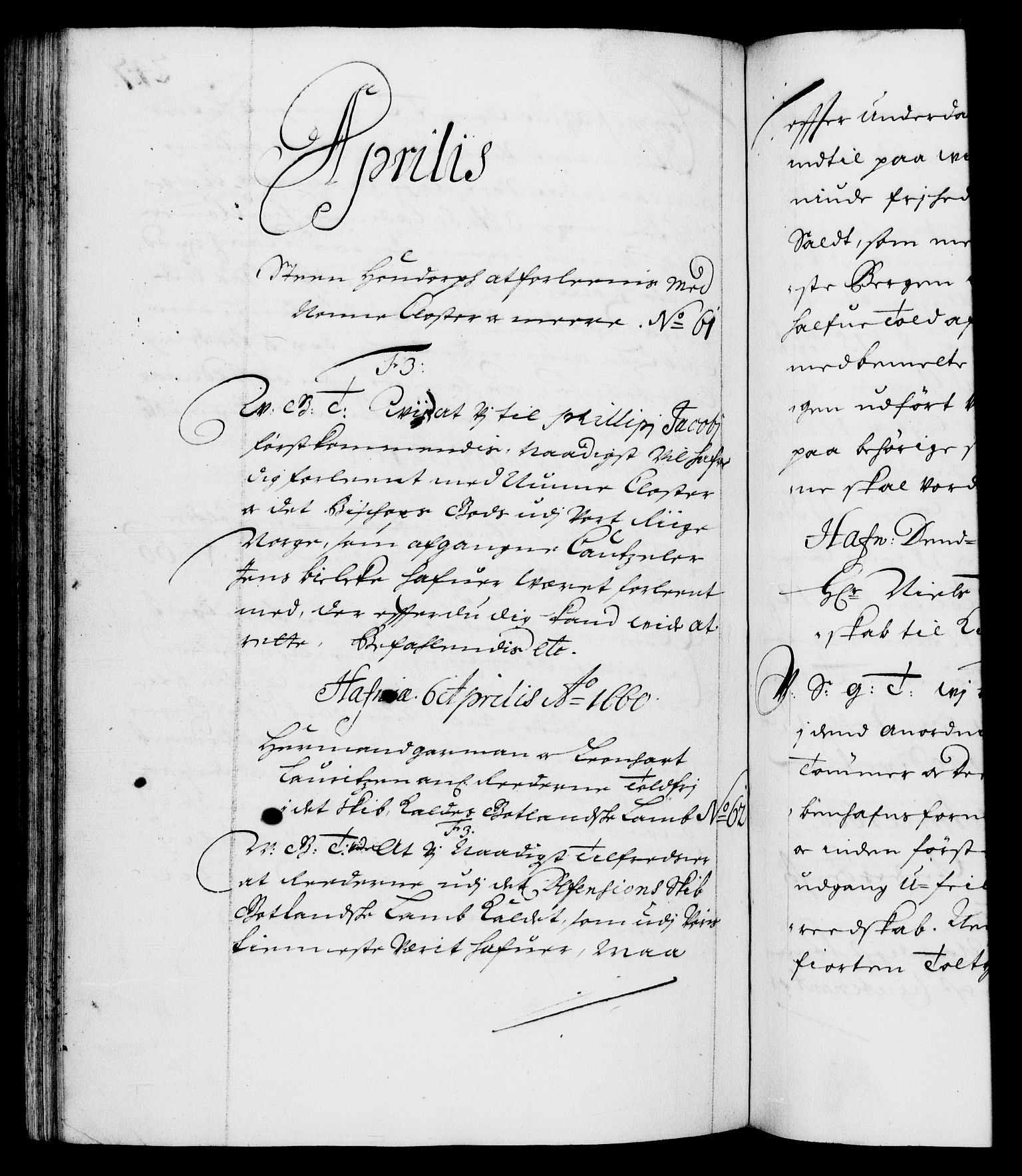 Danske Kanselli 1572-1799, RA/EA-3023/F/Fc/Fca/Fcab/L0010: Norske tegnelser (mikrofilm), 1657-1660, p. 247b