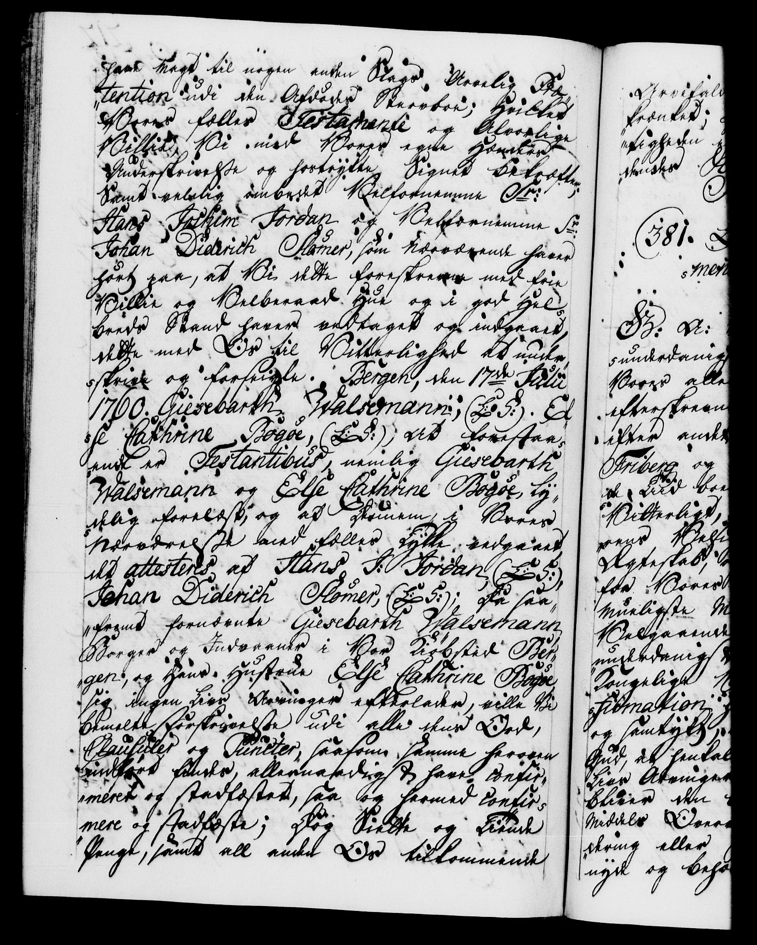 Danske Kanselli 1572-1799, AV/RA-EA-3023/F/Fc/Fca/Fcaa/L0041: Norske registre, 1760-1762, p. 212b