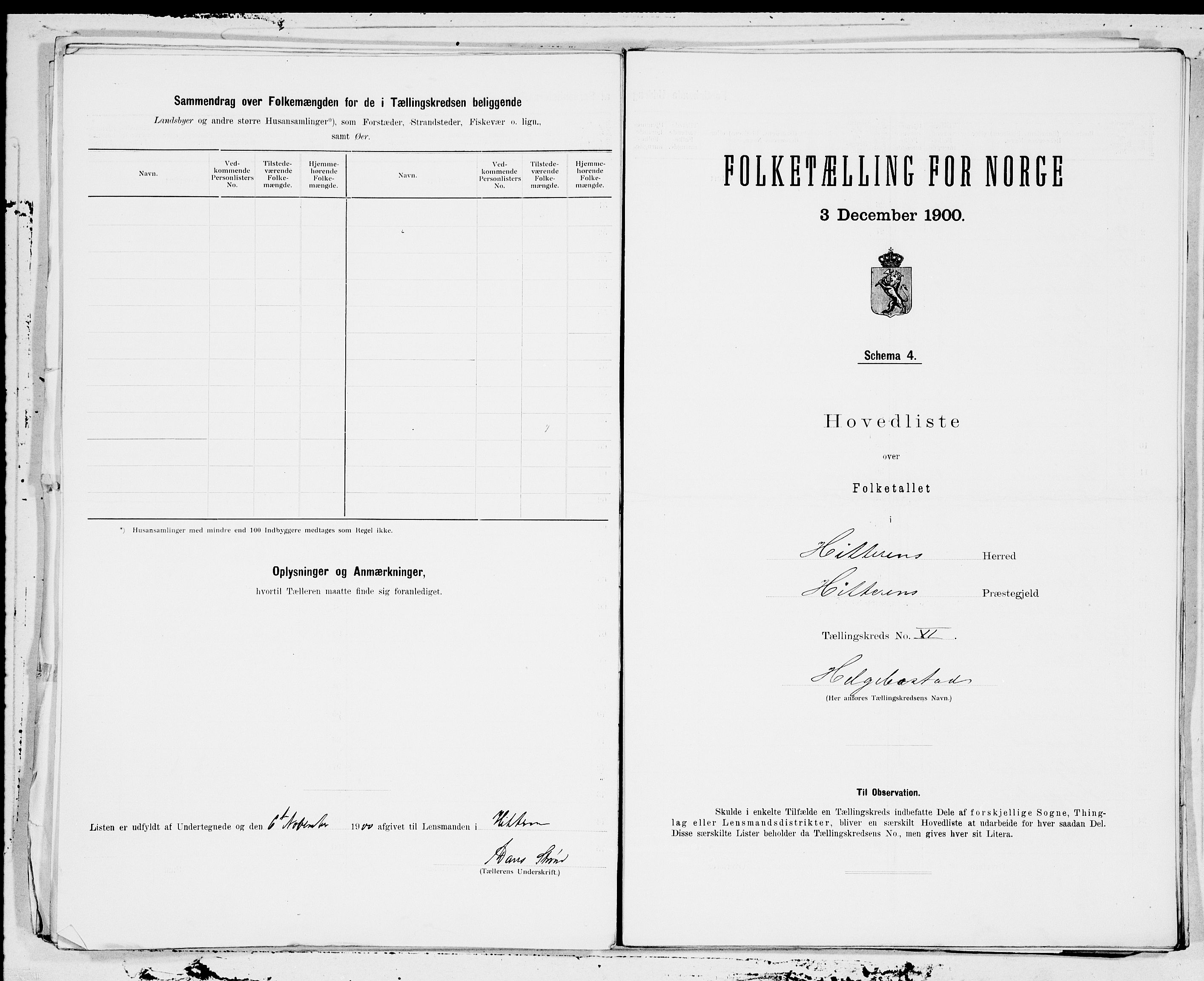 SAT, 1900 census for Hitra, 1900, p. 12