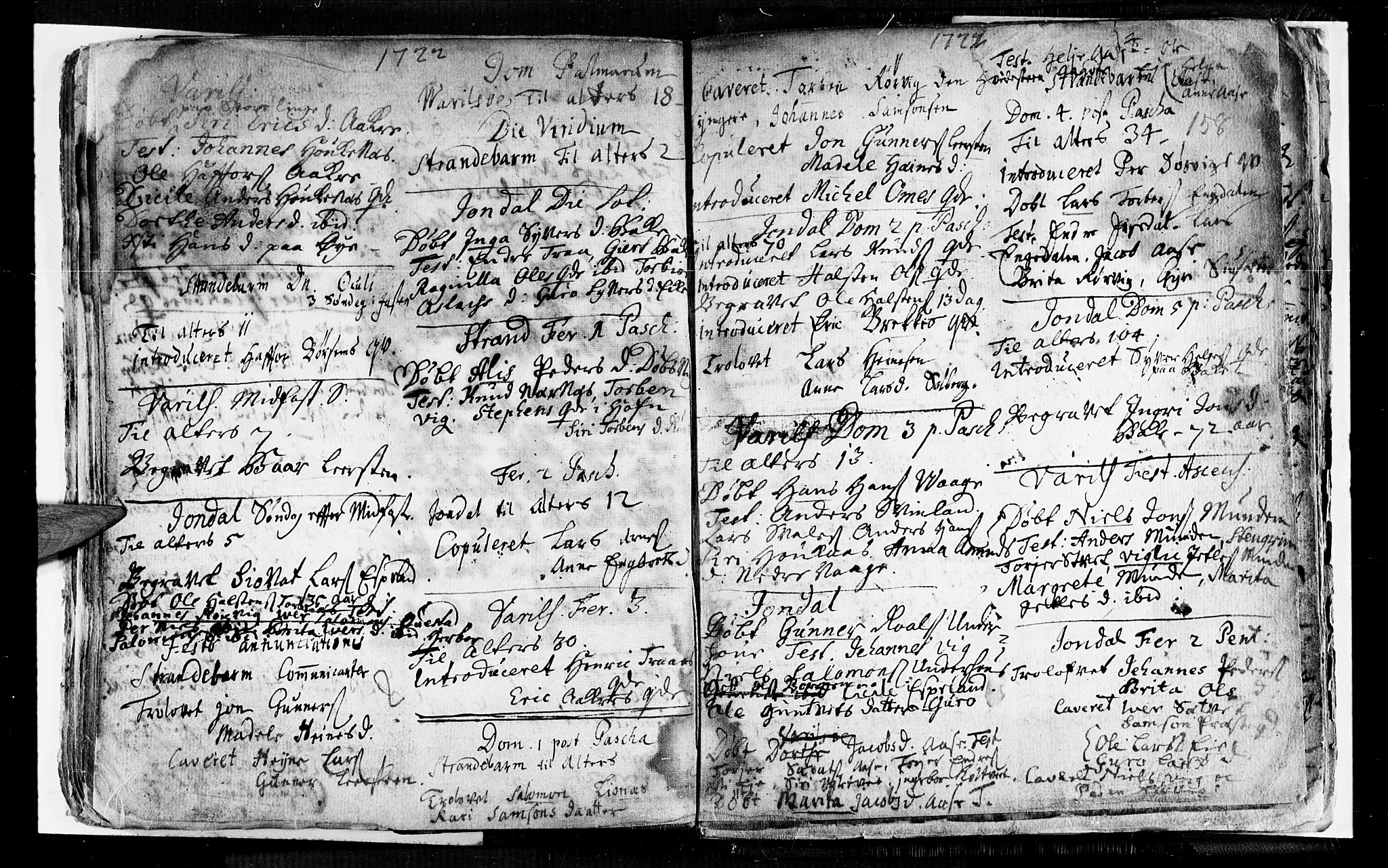 Strandebarm sokneprestembete, AV/SAB-A-78401/H/Haa: Parish register (official) no. A 1, 1670-1726, p. 158