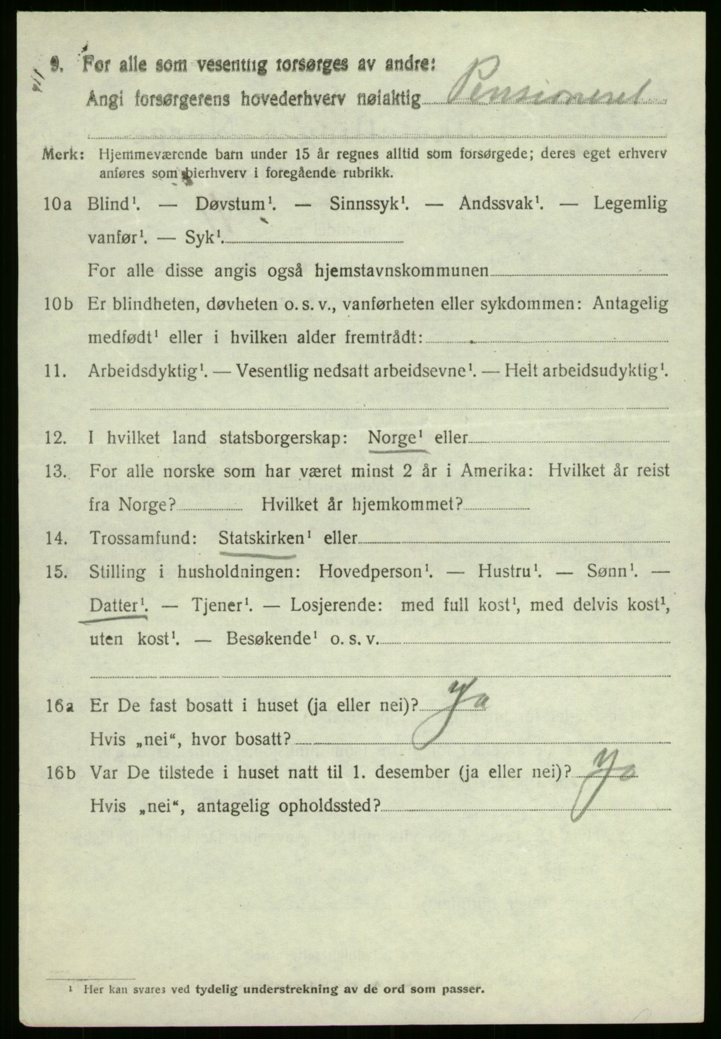 SAB, 1920 census for Vevring, 1920, p. 993