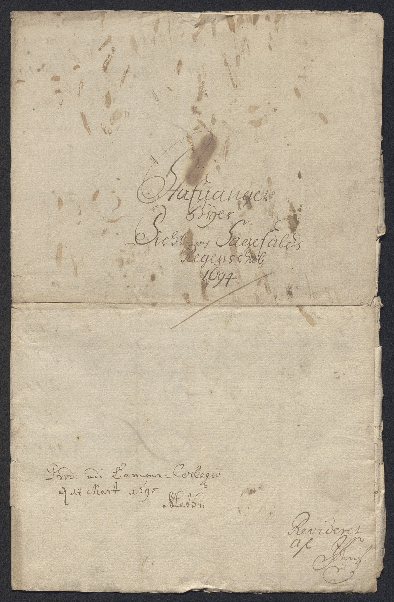 Rentekammeret inntil 1814, Reviderte regnskaper, Byregnskaper, AV/RA-EA-4066/R/Ro/L0316: [O14] Sikt og sakefall, 1662-1693, p. 376