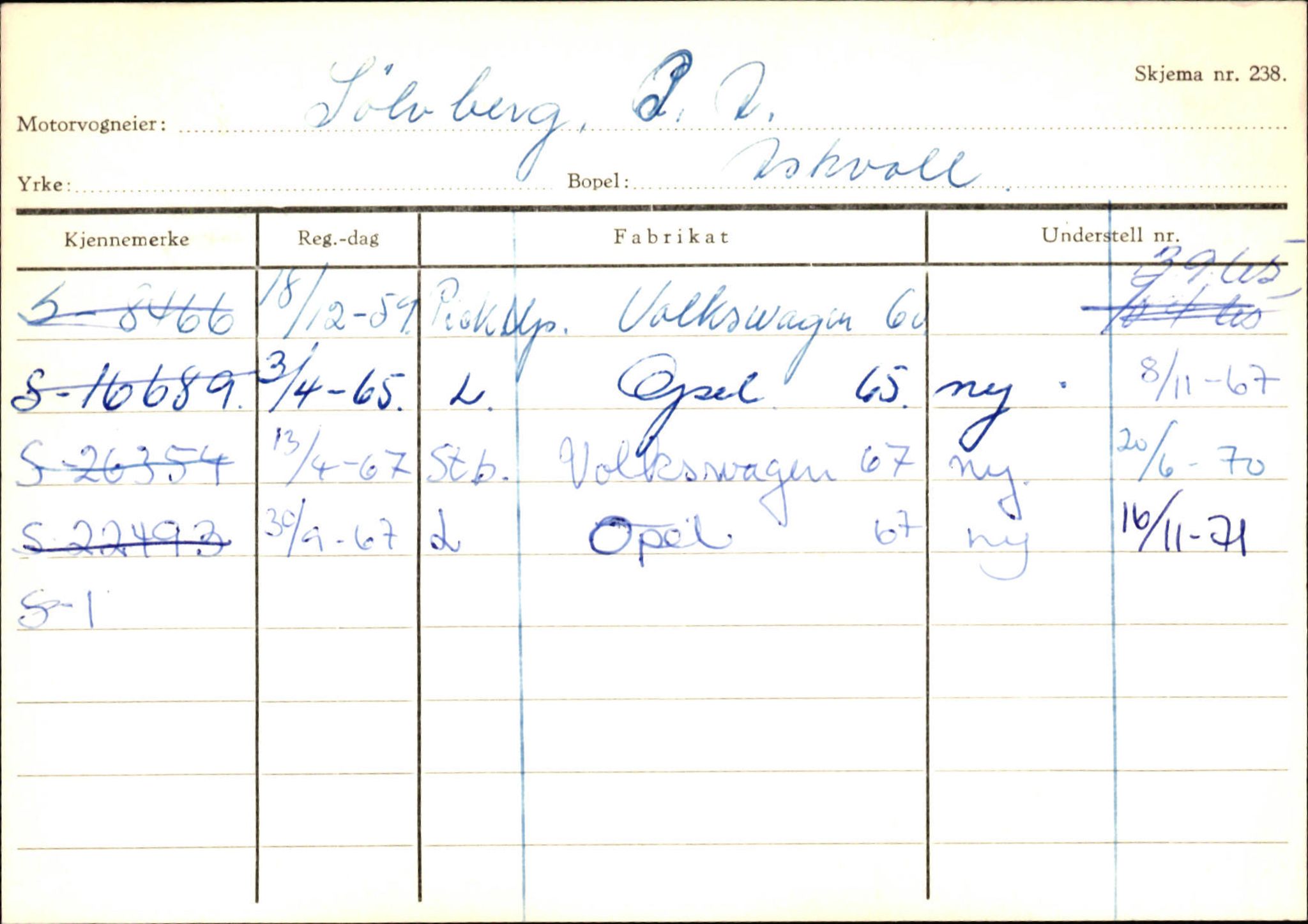 Statens vegvesen, Sogn og Fjordane vegkontor, AV/SAB-A-5301/4/F/L0132: Eigarregister Askvoll A-Å. Balestrand A-Å, 1945-1975, p. 1318