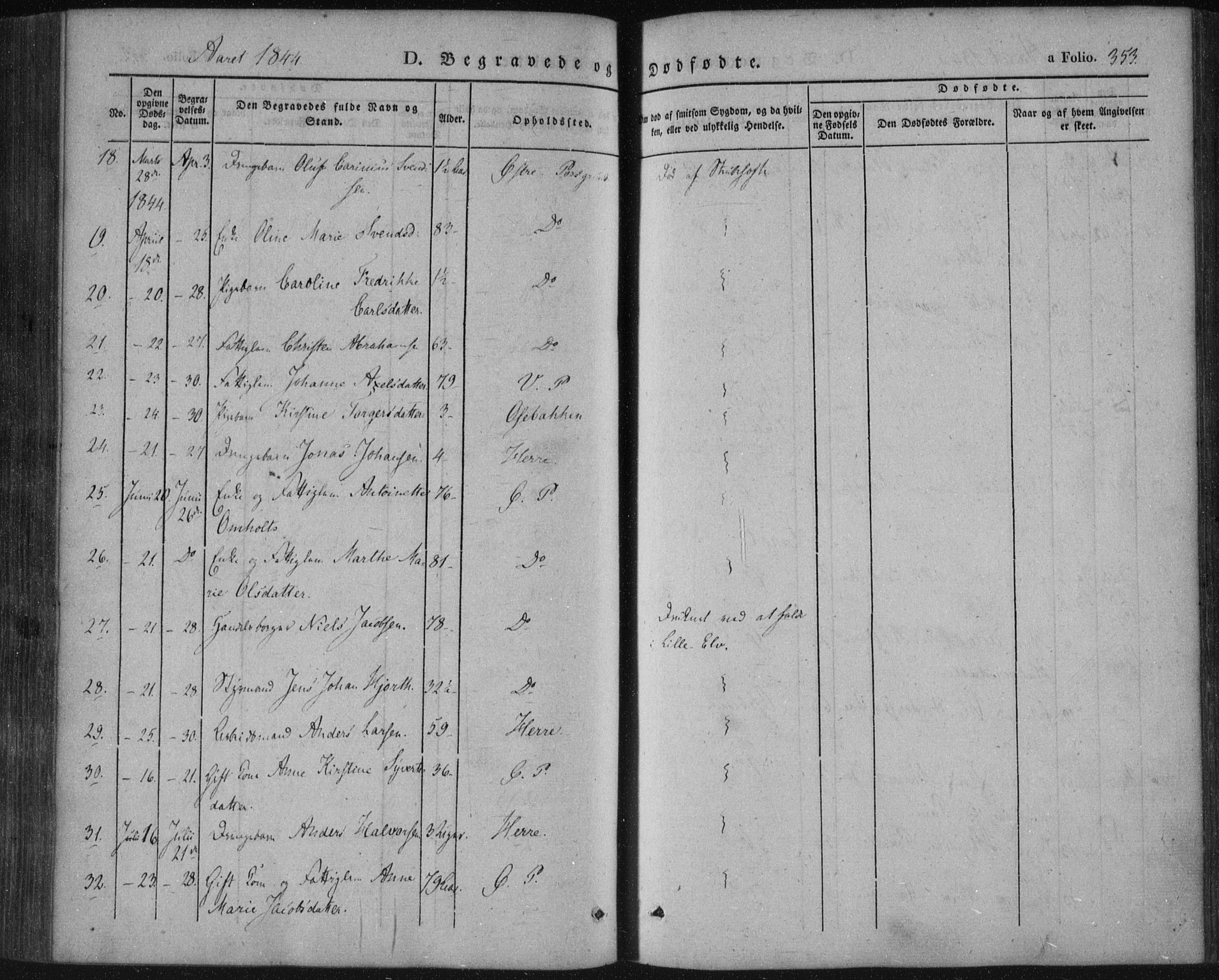 Porsgrunn kirkebøker , SAKO/A-104/F/Fa/L0006: Parish register (official) no. 6, 1841-1857, p. 353