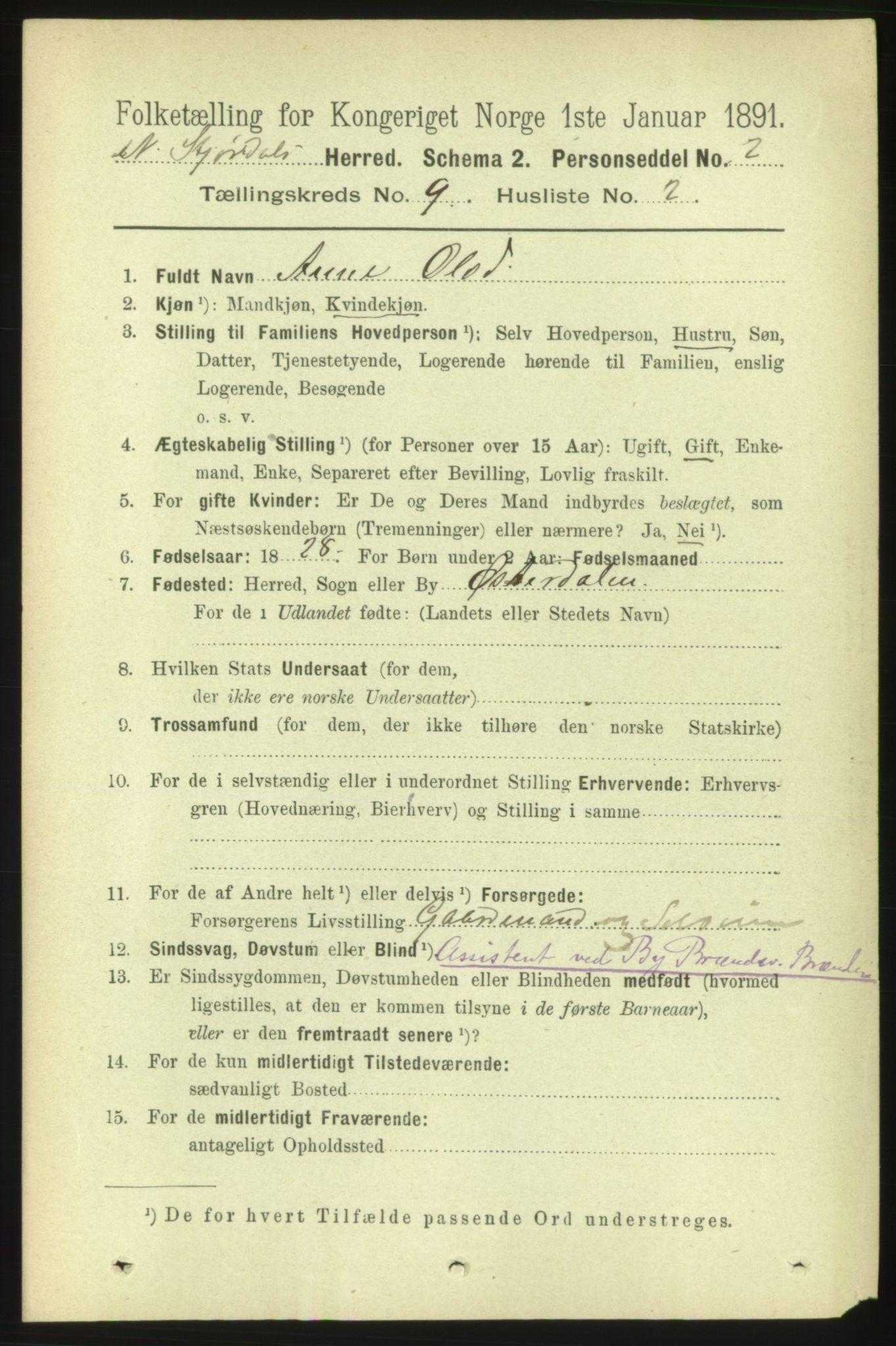 RA, 1891 census for 1714 Nedre Stjørdal, 1891, p. 4850