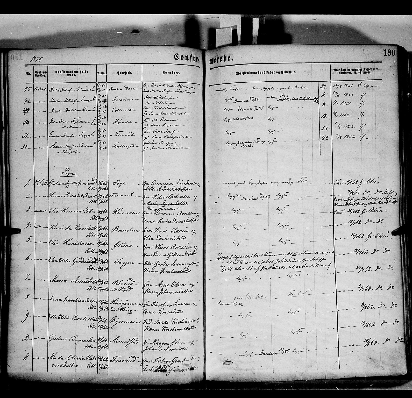 Grue prestekontor, AV/SAH-PREST-036/H/Ha/Haa/L0011: Parish register (official) no. 11, 1873-1880, p. 180