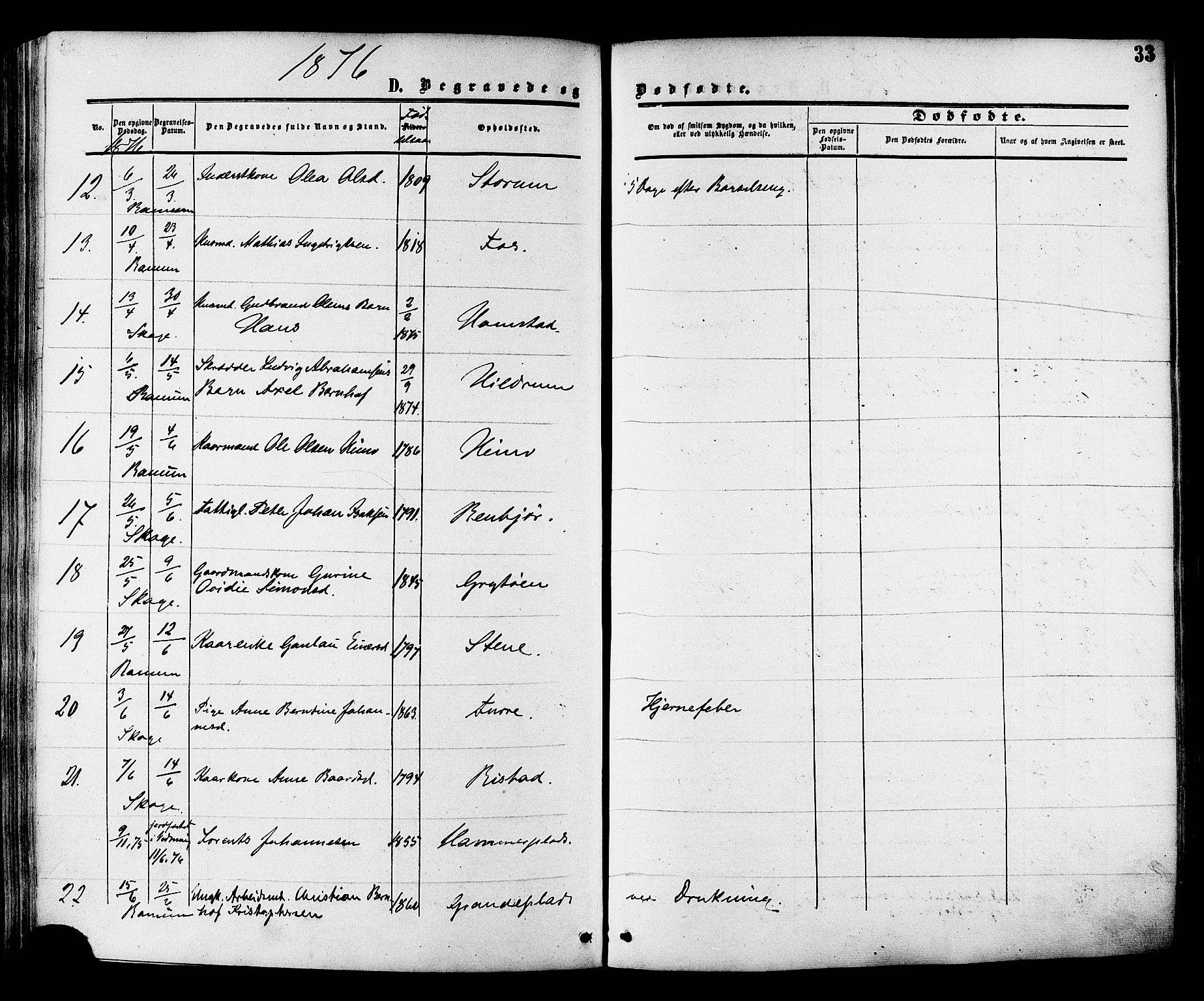 Ministerialprotokoller, klokkerbøker og fødselsregistre - Nord-Trøndelag, SAT/A-1458/764/L0553: Parish register (official) no. 764A08, 1858-1880, p. 33