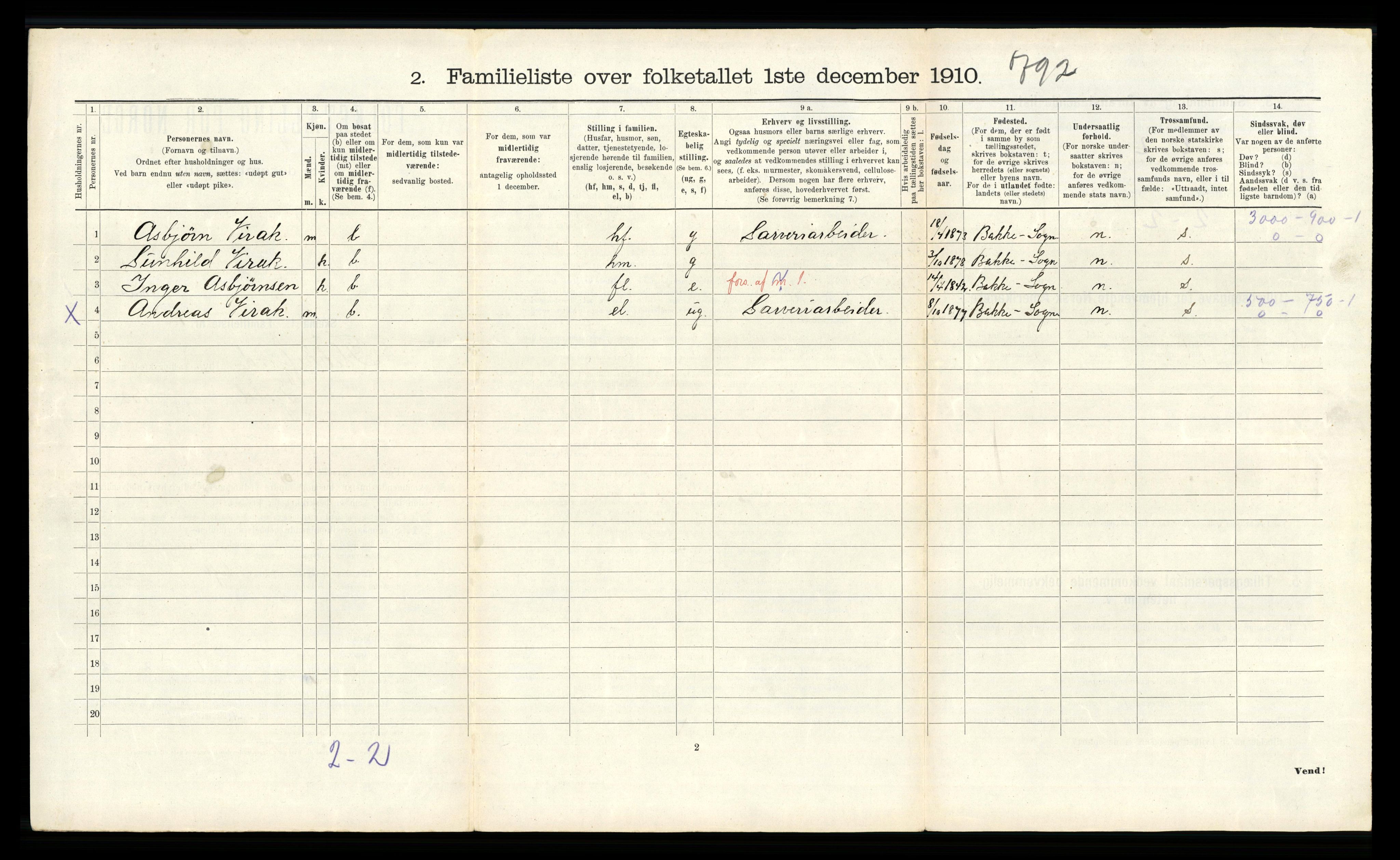 RA, 1910 census for Flekkefjord, 1910, p. 527