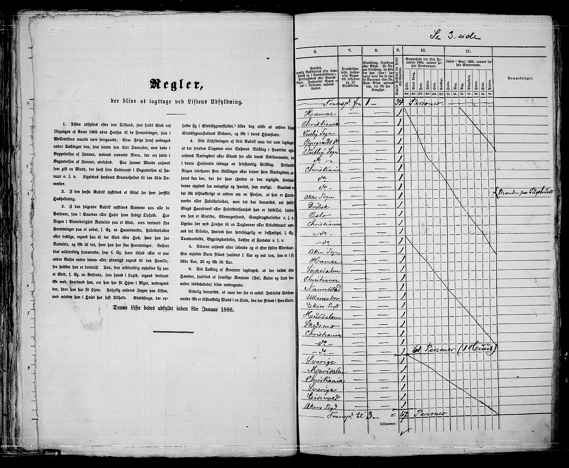 RA, 1865 census for Kristiania, 1865, p. 4949