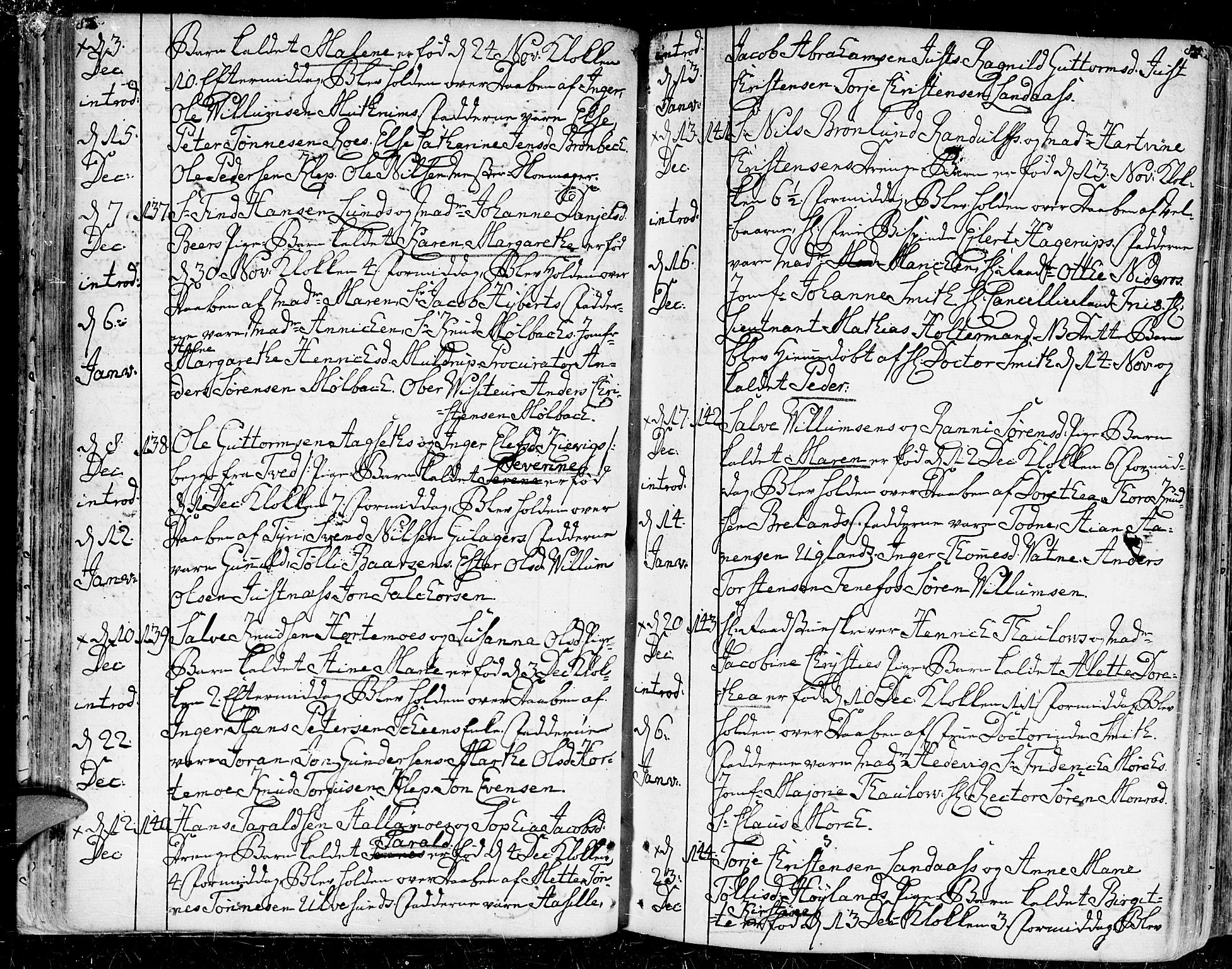 Kristiansand domprosti, AV/SAK-1112-0006/F/Fa/L0003: Parish register (official) no. A 3, 1778-1818, p. 84-85