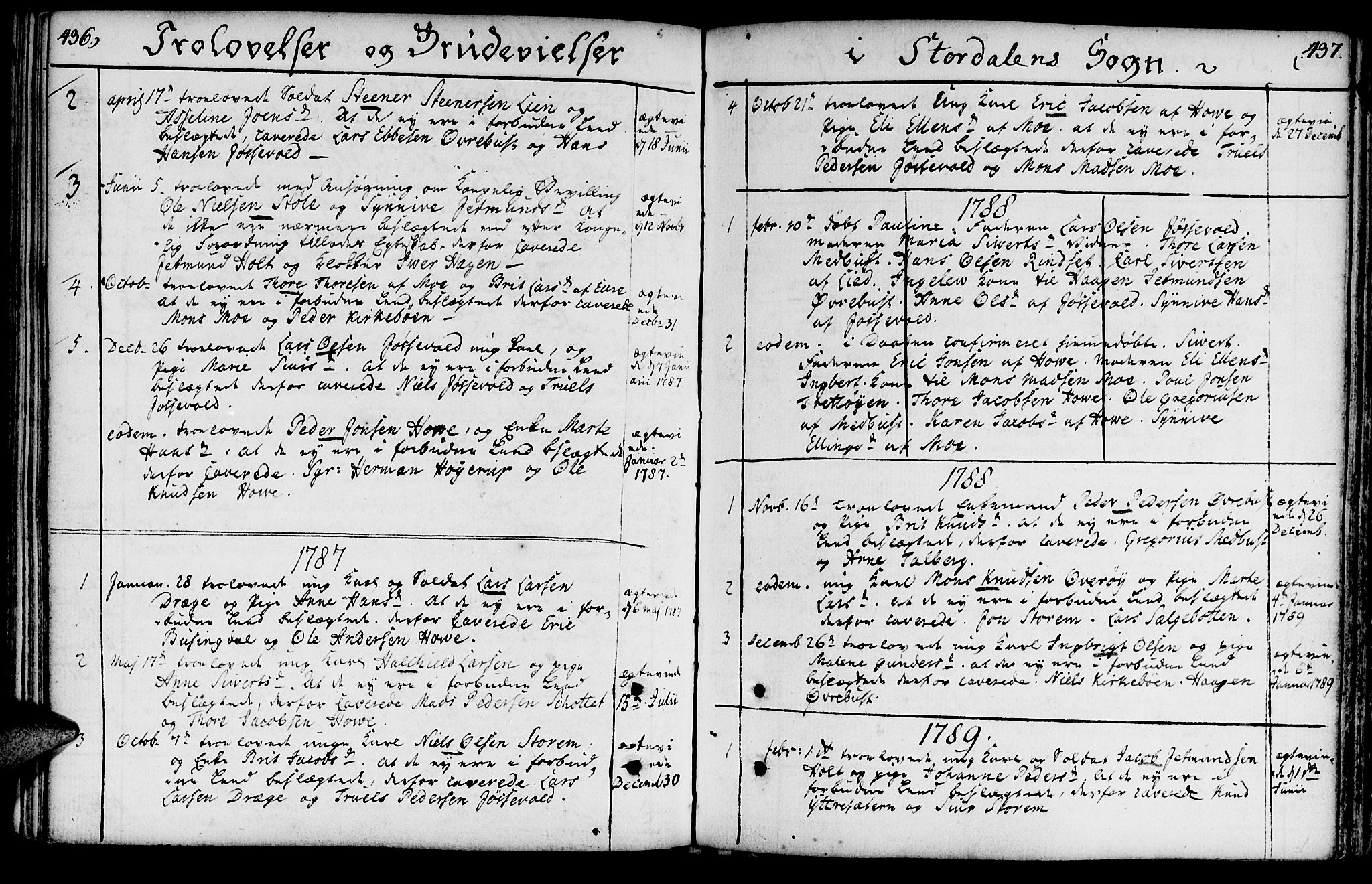 Ministerialprotokoller, klokkerbøker og fødselsregistre - Møre og Romsdal, AV/SAT-A-1454/520/L0271: Parish register (official) no. 520A01, 1759-1801, p. 436-437