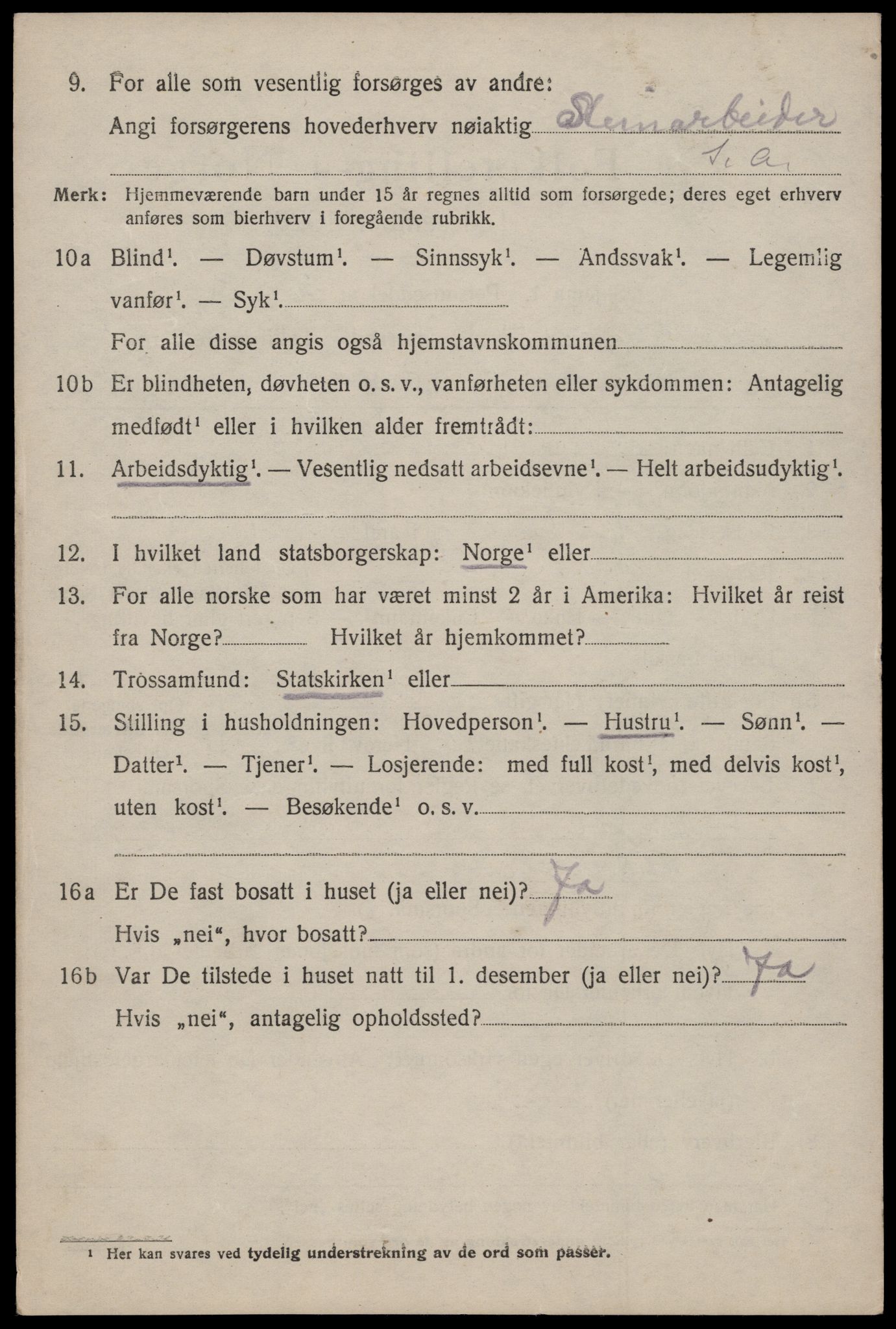 SAST, 1920 census for Avaldsnes, 1920, p. 7348